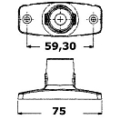 Купить Круговой стояночный огонь Evoled 360° 12В 2Вт 100мм из чёрного пластика с палубным креплением для судов до 20м, Osculati 11.039.27 7ft.ru в интернет магазине Семь Футов