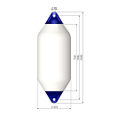 Купить Кранец швартовый Polyform F7 Ø375x1020мм 85л надувной из синего ПВХ для судов 14-18м 7ft.ru в интернет магазине Семь Футов