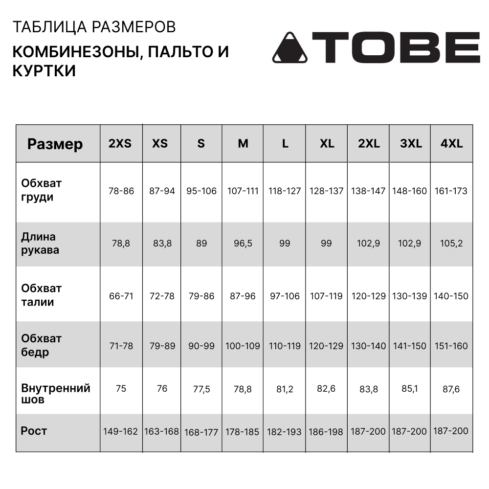 Купить Комбинезон Tobe Tiro V3 с утеплителем XL OEM: 900123-203-006 в интернет магазине Семь Футов