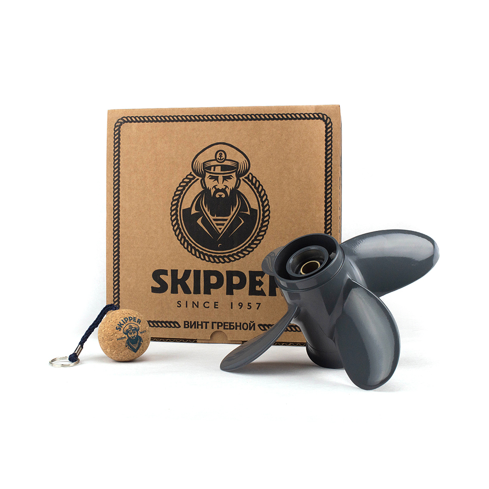 Купить Винт гребной Skipper для Honda 8-20, диаметр 9 1/4" алюминиевый, лопастей - 4, шаг 10" OEM: SK58134-ZV4-010AH/58134-ZV4-010AH в интернет магазине Семь Футов