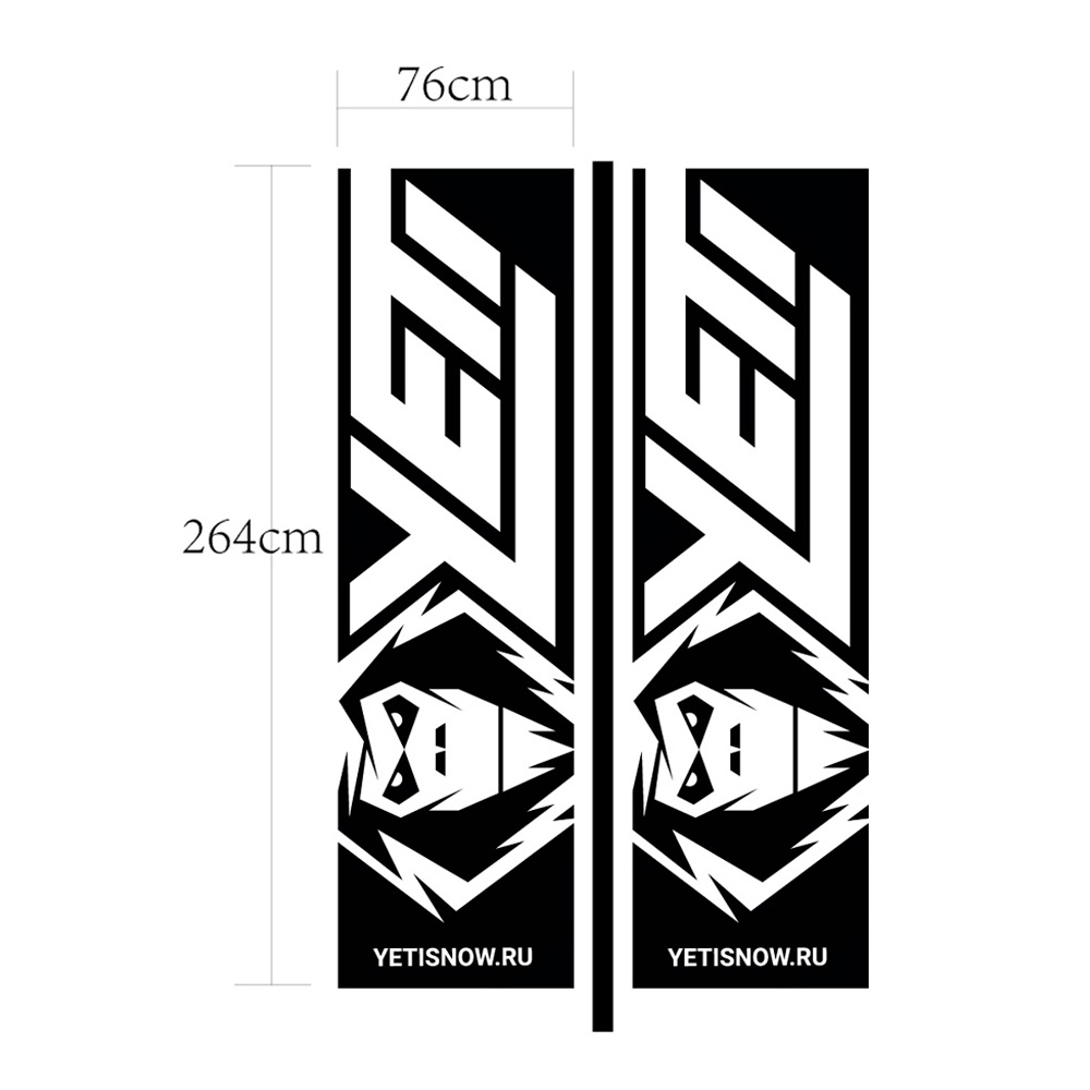 Купить Флаг стационарный YETI OEM: FBS56-FLAG-2-YETI_UC в интернет магазине Семь Футов