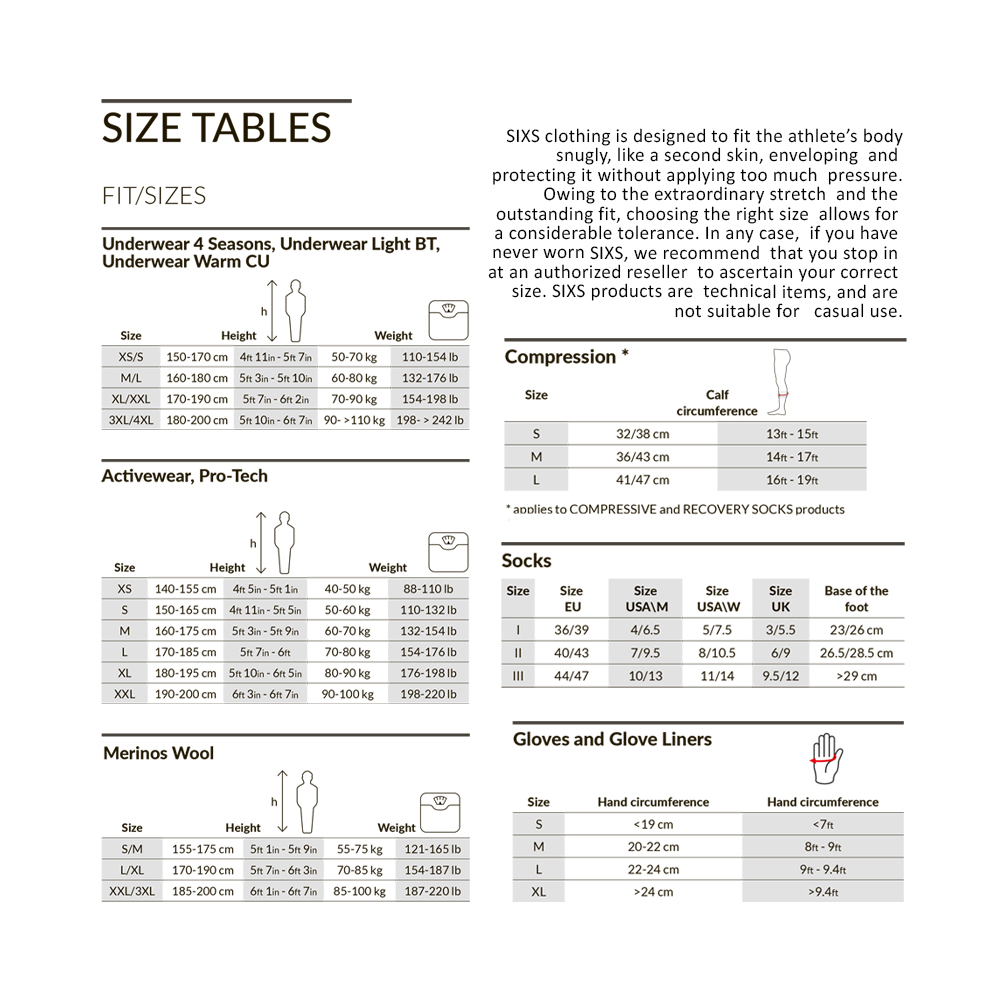 Купить Леггинсы SIXS PNX WB XS - S OEM: PNXW-XSS--BC в интернет магазине Семь Футов