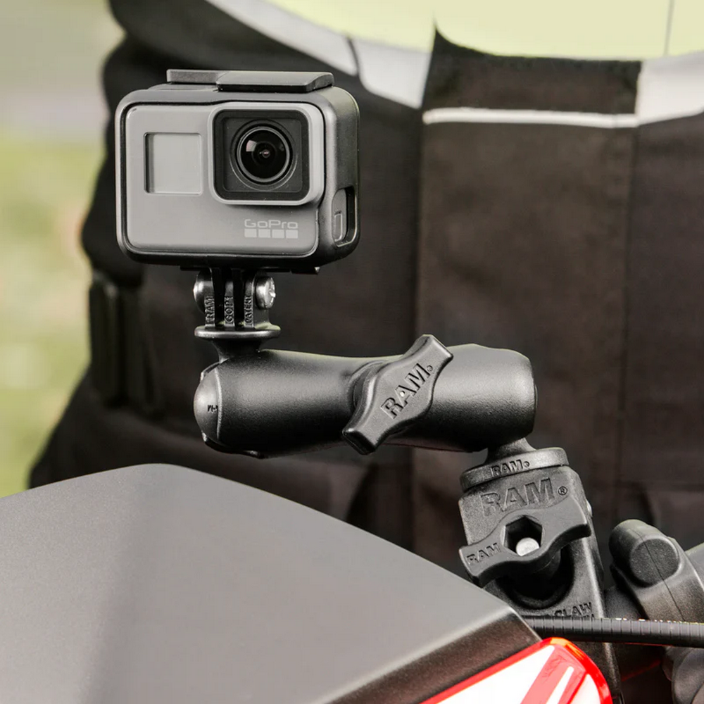 Купить Крепление для GoPro RAM MOUNTS со струбцина 16-29 мм, двойное шаровое крепление OEM: RAP-B-400-GOP1U в интернет магазине Семь Футов