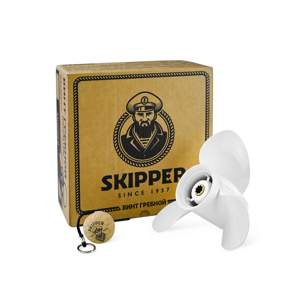 Купить Винт гребной  Skipper для Yamaha 9.9-20HP, диаметр 9 1/4" алюминиевый, лопастей - 3, шаг 9" OEM: SK683-45945-00-EL/683-45945-00-EL в интернет магазине Семь Футов