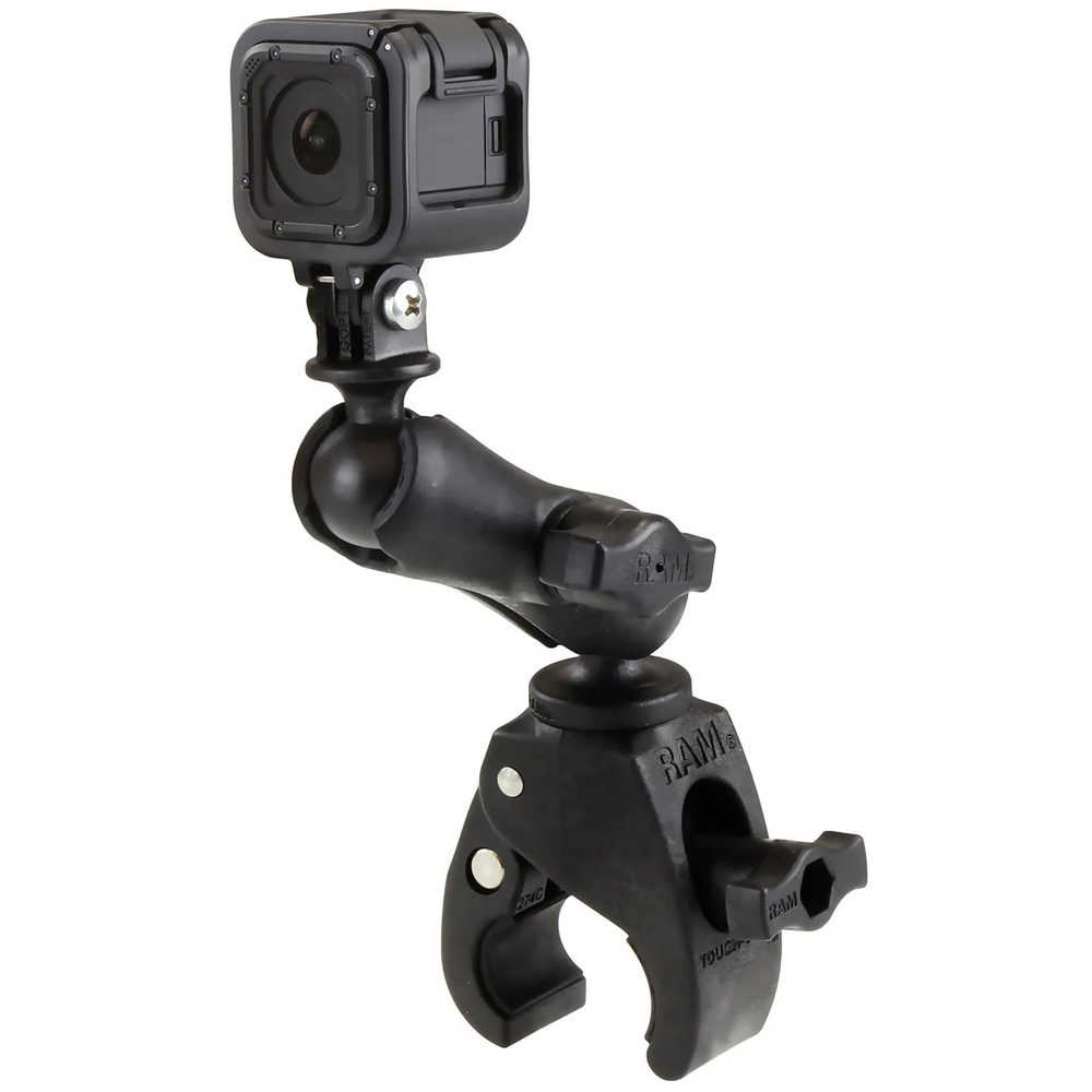 Купить Крепление для GoPro RAM MOUNTS со струбцина 16-29 мм, двойное шаровое крепление OEM: RAP-B-400-GOP1U в интернет магазине Семь Футов