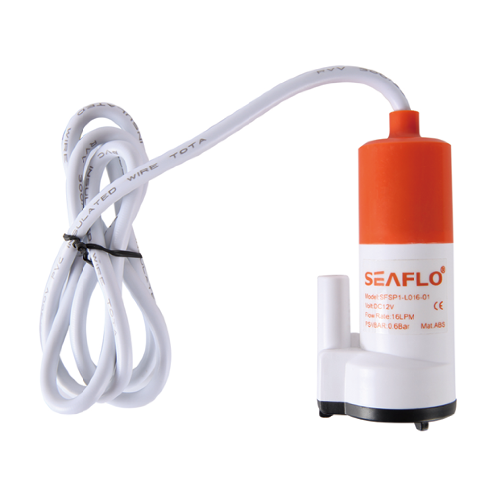Купить Помпа водооткачивающая SeaFlo погружная, 12V 16 л/мин OEM: SFSP1-L016-01_Pack в интернет магазине Семь Футов