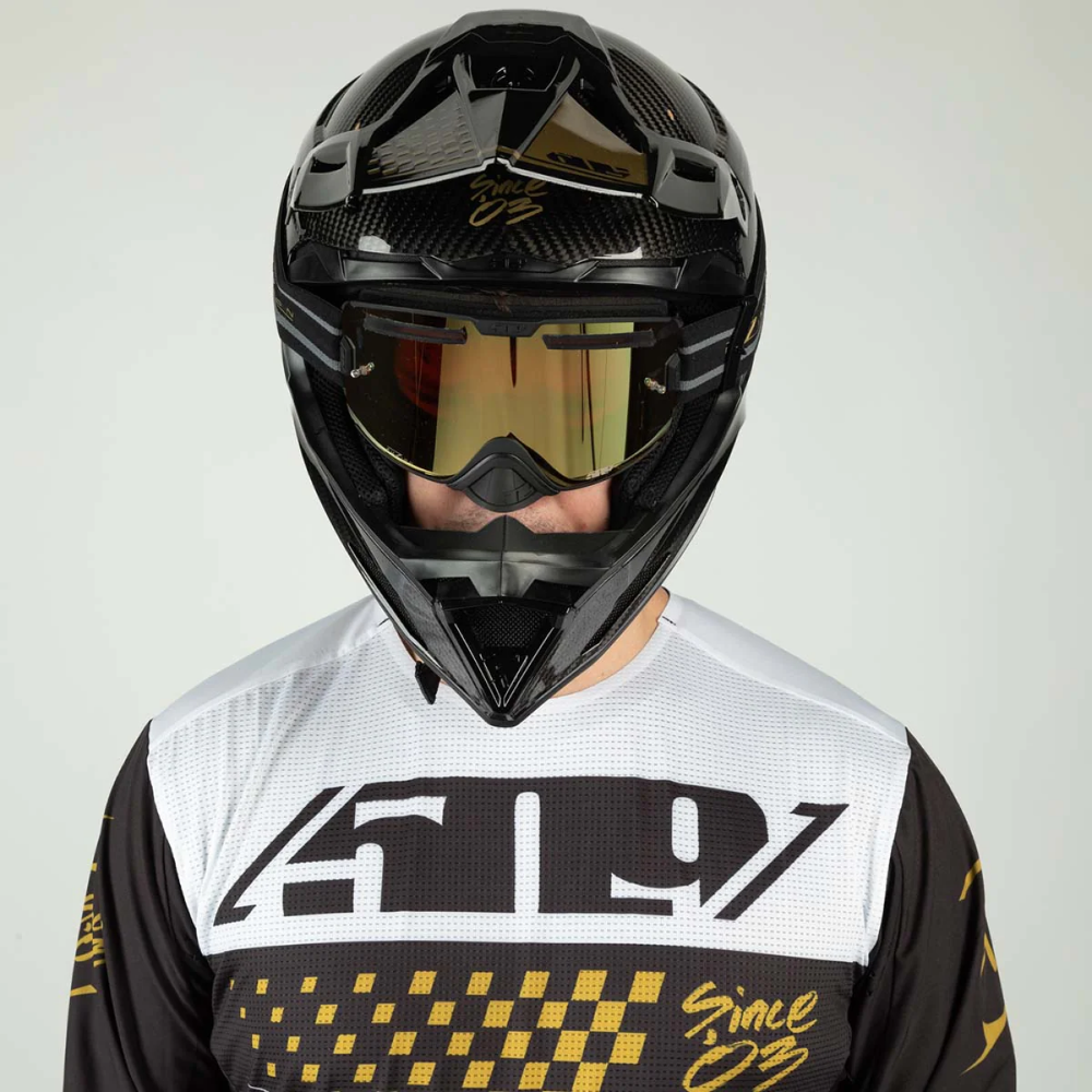 Купить Очки 509 Kingpin Fuzion Flow без подогрева Speedsta Black Gold OEM: F02013200-000-501 в интернет магазине Семь Футов