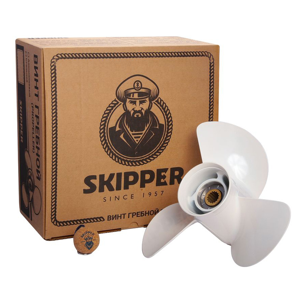 Купить Винт гребной  Skipper для Yamaha 60-140HP, диаметр 13 1/4" алюминиевый, лопастей - 3, шаг 17" OEM: SK6E5-45945-01-EL/6E5-45945-01-EL в интернет магазине Семь Футов
