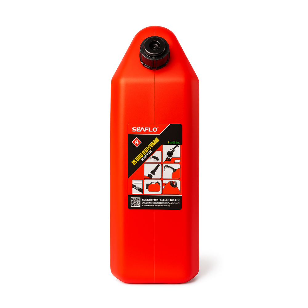 Купить Канистра пластиковая для бензина SeaFlo Пластик, 20л OEM: SFGT-20-01_Pack в интернет магазине Семь Футов