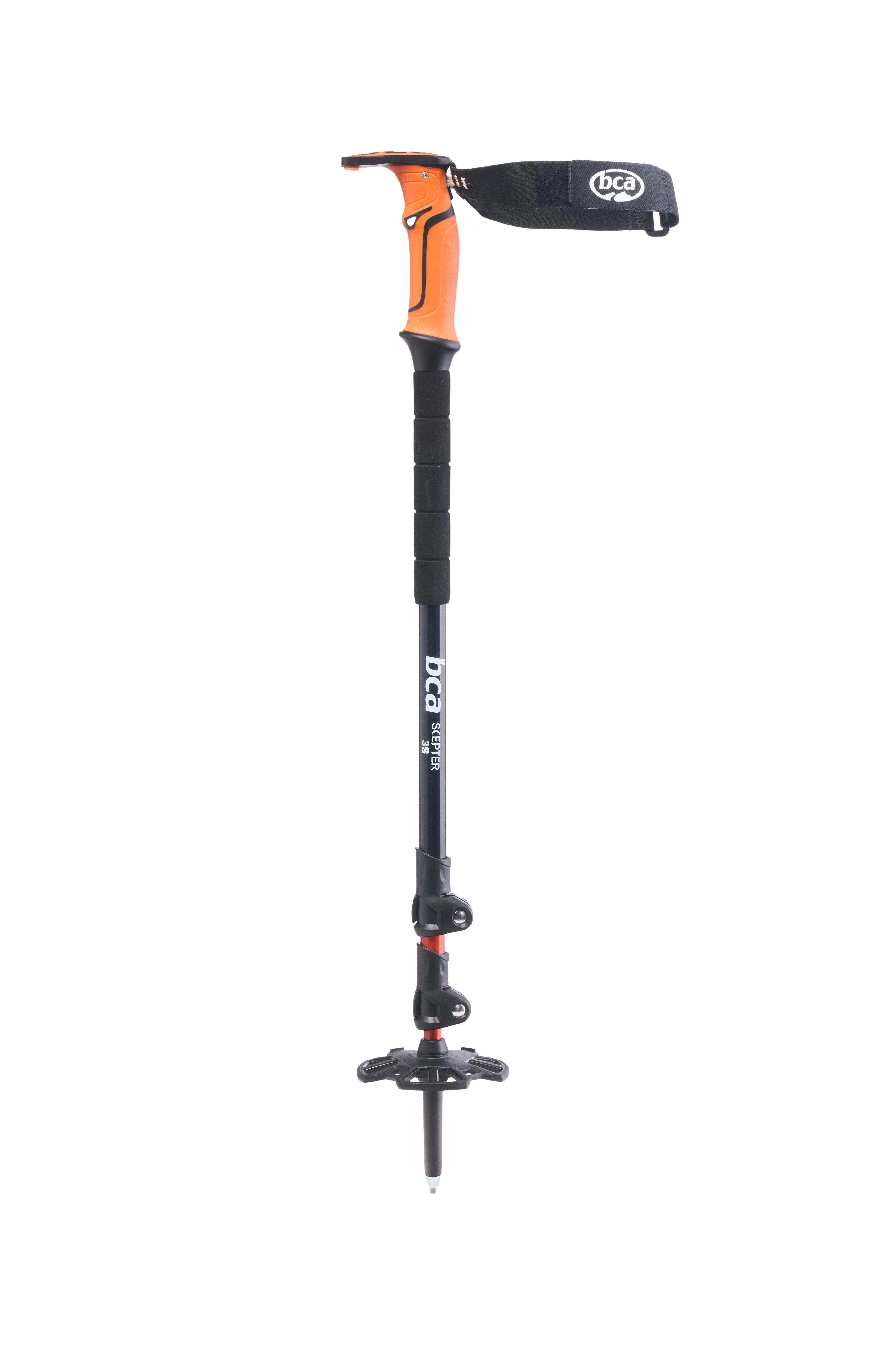 Купить Палки треккинговые BCA SCEPTER 3S black-orange, One Size OEM: 23H6120.1.1.1SIZ в интернет магазине Семь Футов