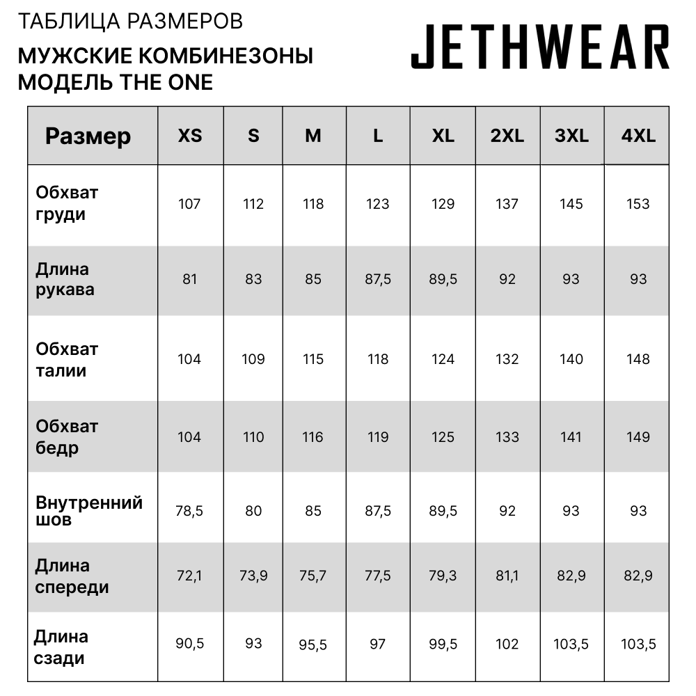 Купить Комбинезон Jethwear The One без утеплителя XL OEM: J2331-020-XL в интернет магазине Семь Футов