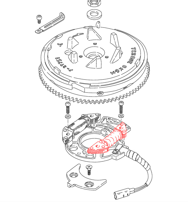 Купить Катушка генераторная Skipper для Suzuki DT9.9-15 OEM: SK32140-93900/32140-93900 в интернет магазине Семь Футов