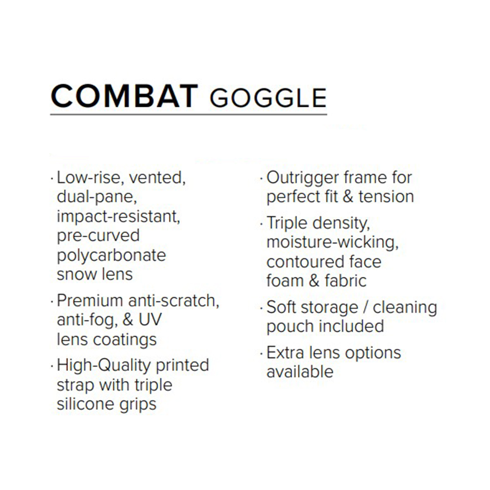 Купить Очки FXR Combat без подогрева Vivid OEM: 243105-6595-00 в интернет магазине Семь Футов