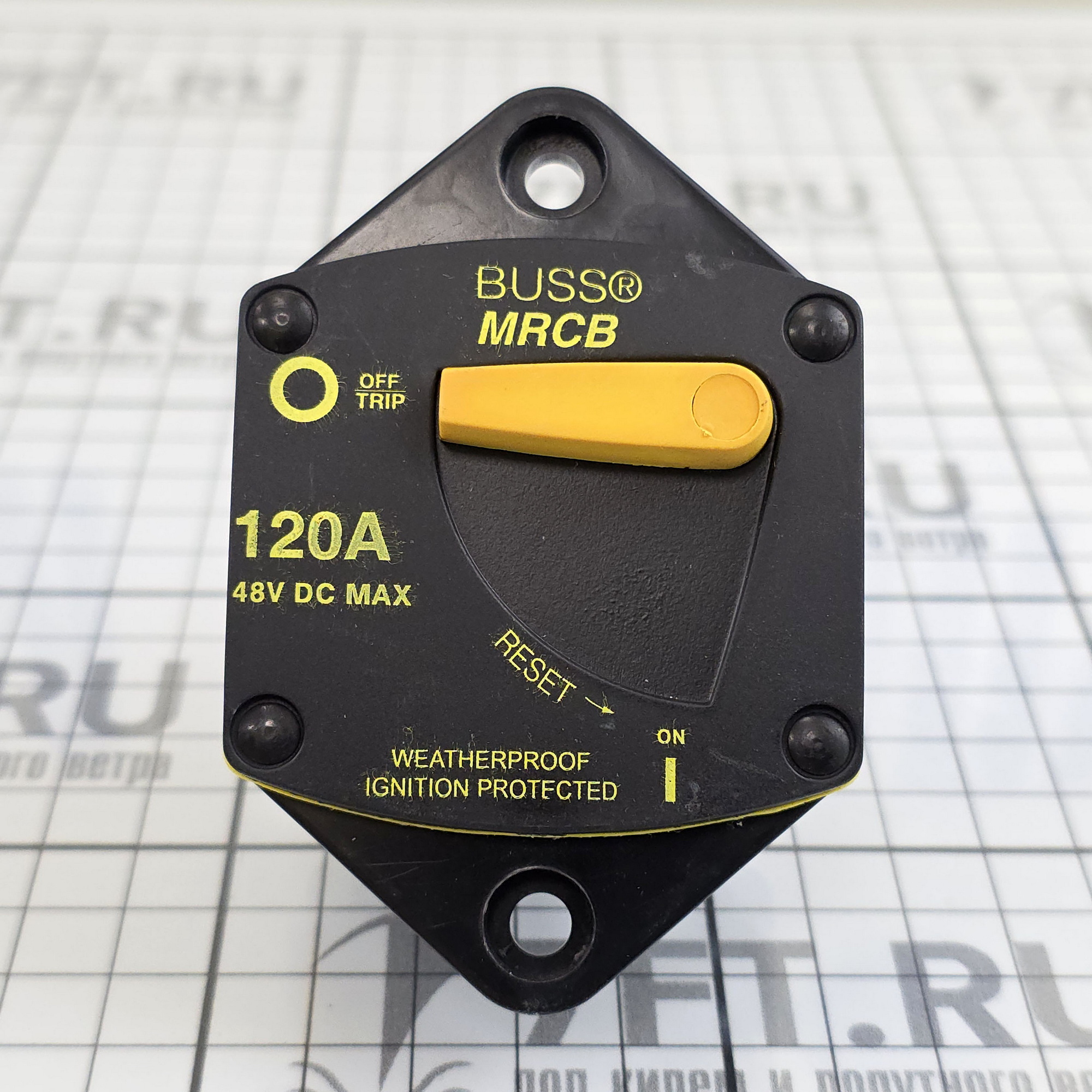 Купить Автоматический выключатель Blue Sea 187-Series 7046 48В 120А 7ft.ru в интернет магазине Семь Футов