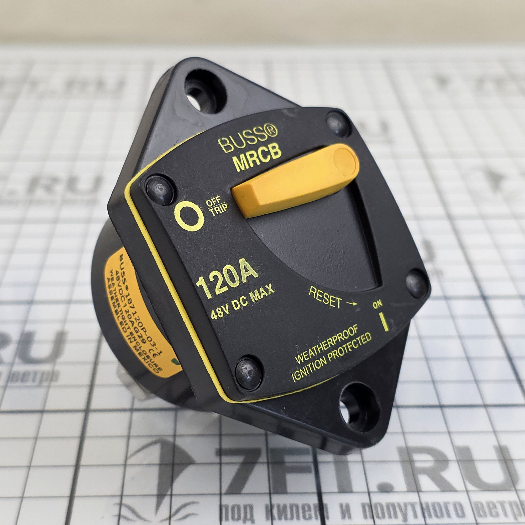 Купить Автоматический выключатель Blue Sea 187-Series 7046 48В 120А 7ft.ru в интернет магазине Семь Футов