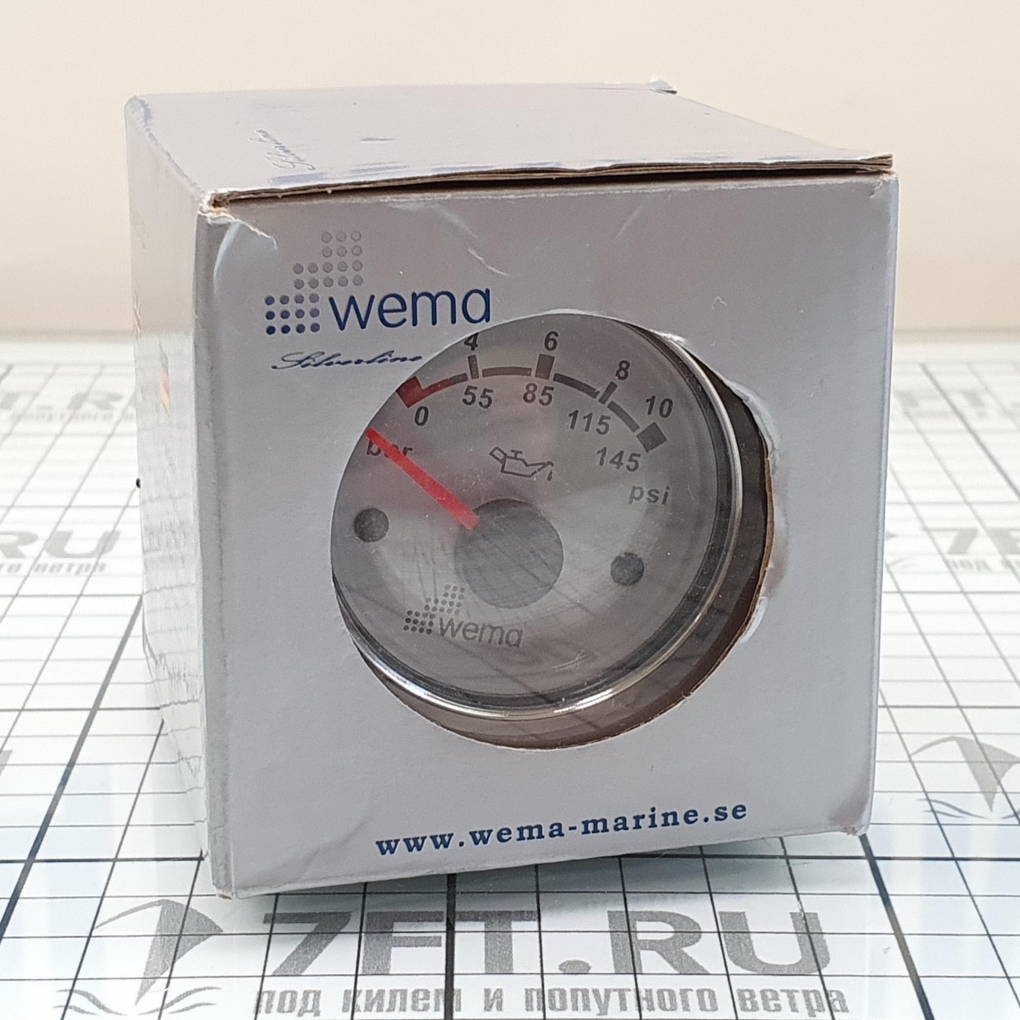 Купить Индикатор давления масла белый/серебряный Wema IORP-WS-0-10 12/24 В 0 - 10 бар 7ft.ru в интернет магазине Семь Футов