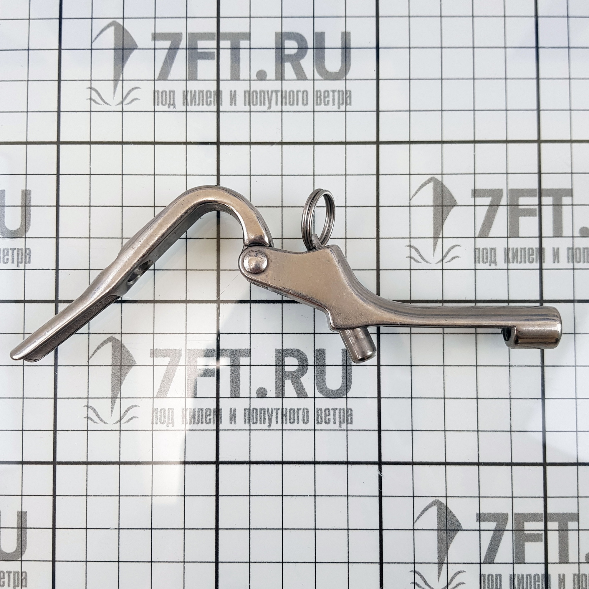 Купить Карабин-пеликан S2831-0080 97,5мм внутренняя резьба М8 из нержавеющей стали AISI316 7ft.ru в интернет магазине Семь Футов