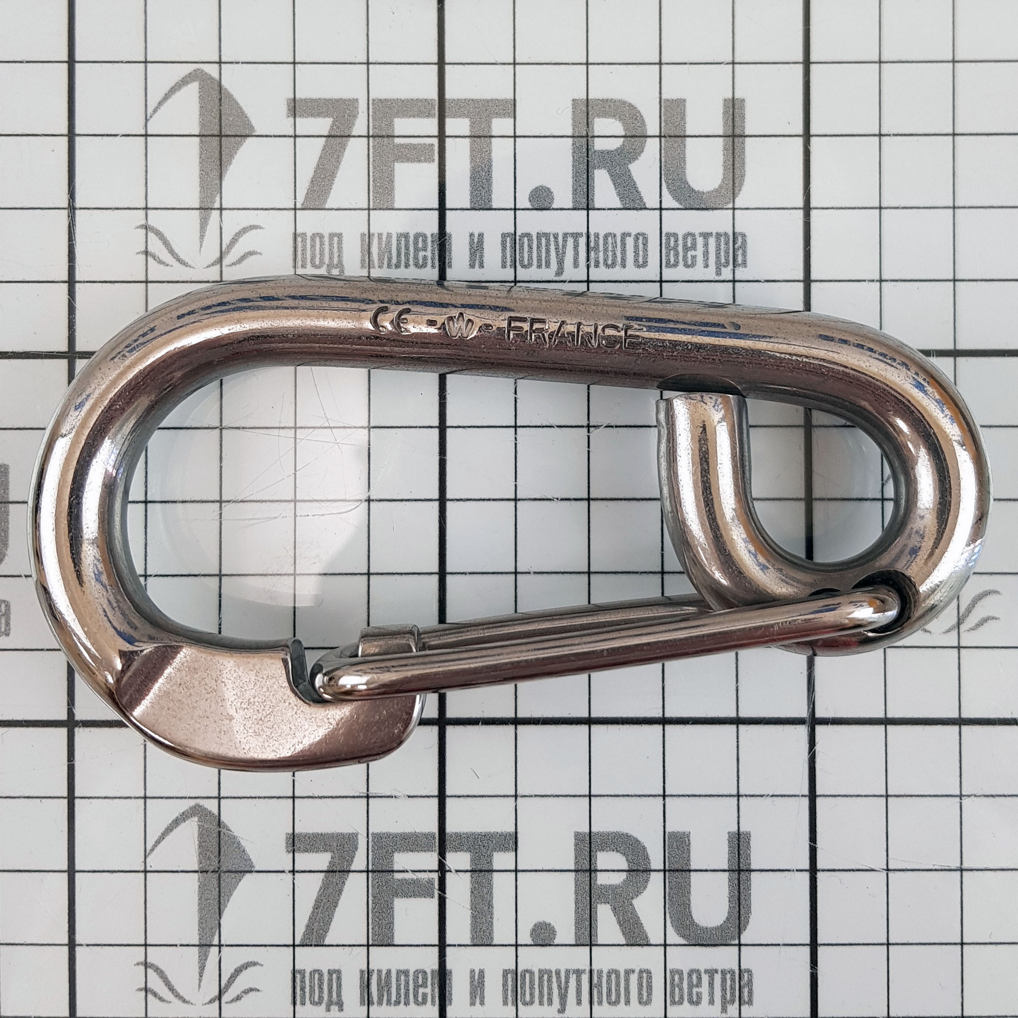 Купить Карабин из нержавеющей стали Wichard 2317 120 мм 1360 - 3600 кг 7ft.ru в интернет магазине Семь Футов