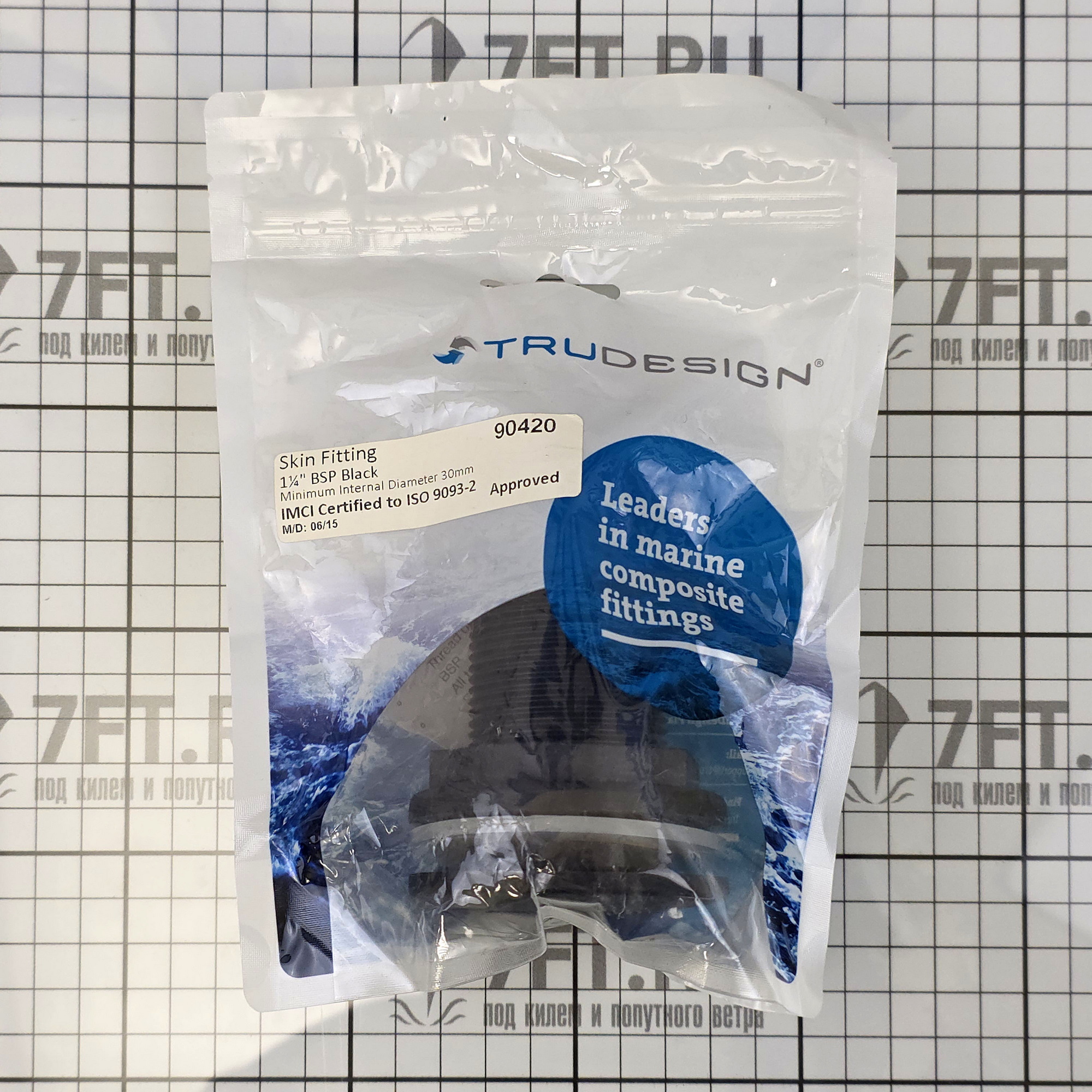 Купить Кингстон TruDesign Domed 90420 1"1/4 BSP Ø30мм из чёрного нейлона армированного стекловолокном 7ft.ru в интернет магазине Семь Футов