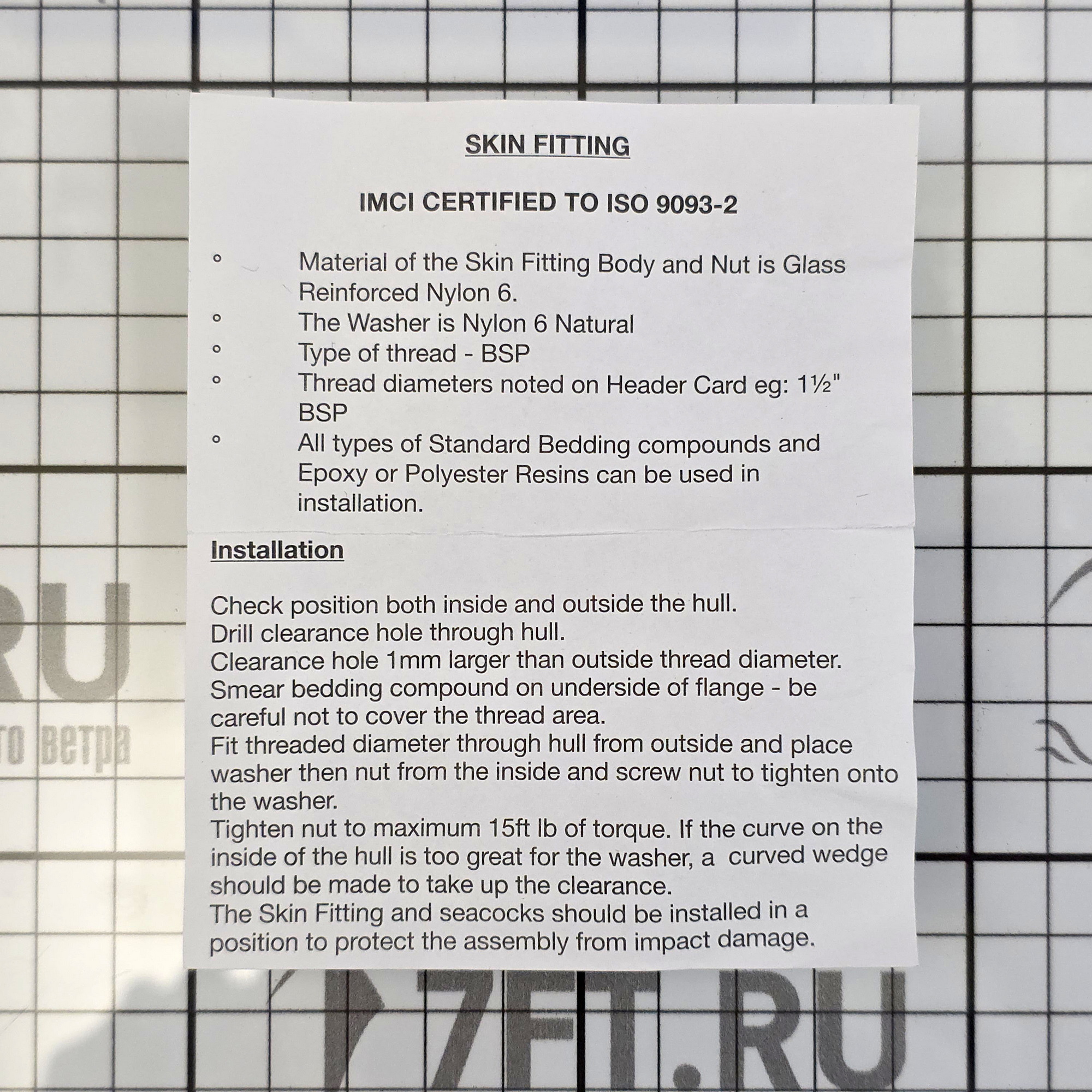 Купить Кингстон TruDesign Domed 90420 1"1/4 BSP Ø30мм из чёрного нейлона армированного стекловолокном 7ft.ru в интернет магазине Семь Футов