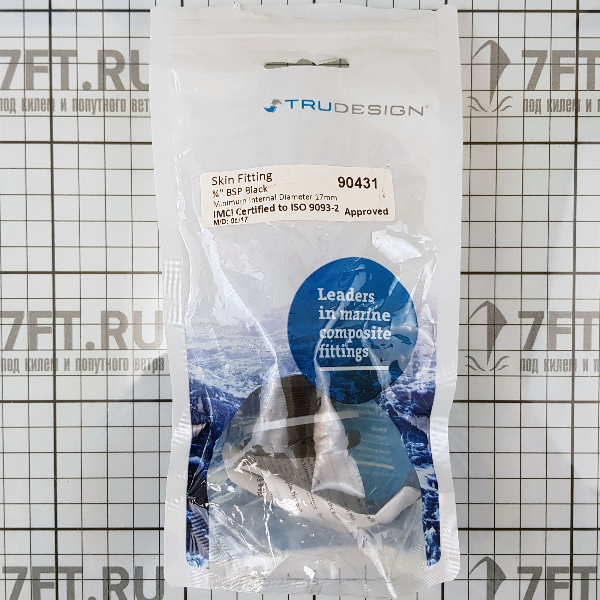 Купить Кингстон TruDesign Domed 90431 3/4" BSP Ø17мм из чёрного нейлона армированного стекловолокном 7ft.ru в интернет магазине Семь Футов
