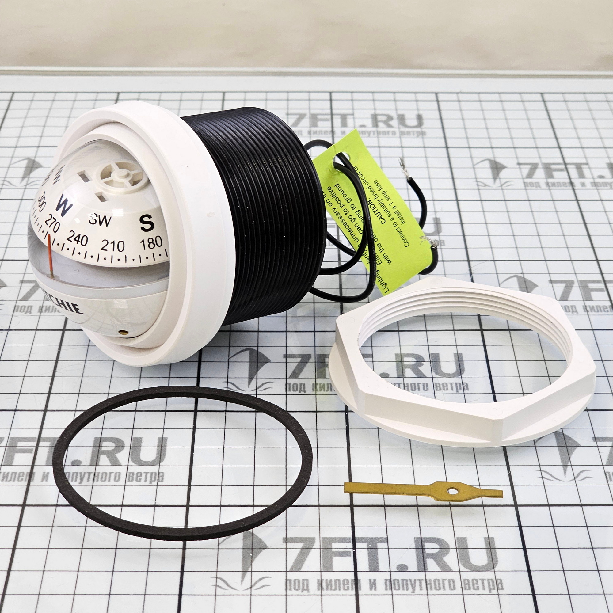 Купить Компас Ritchie Navigation Explorer V-57.2W картушка 70мм 12В 90x94мм врезной вертикальный с конической картушкой белый 7ft.ru в интернет магазине Семь Футов