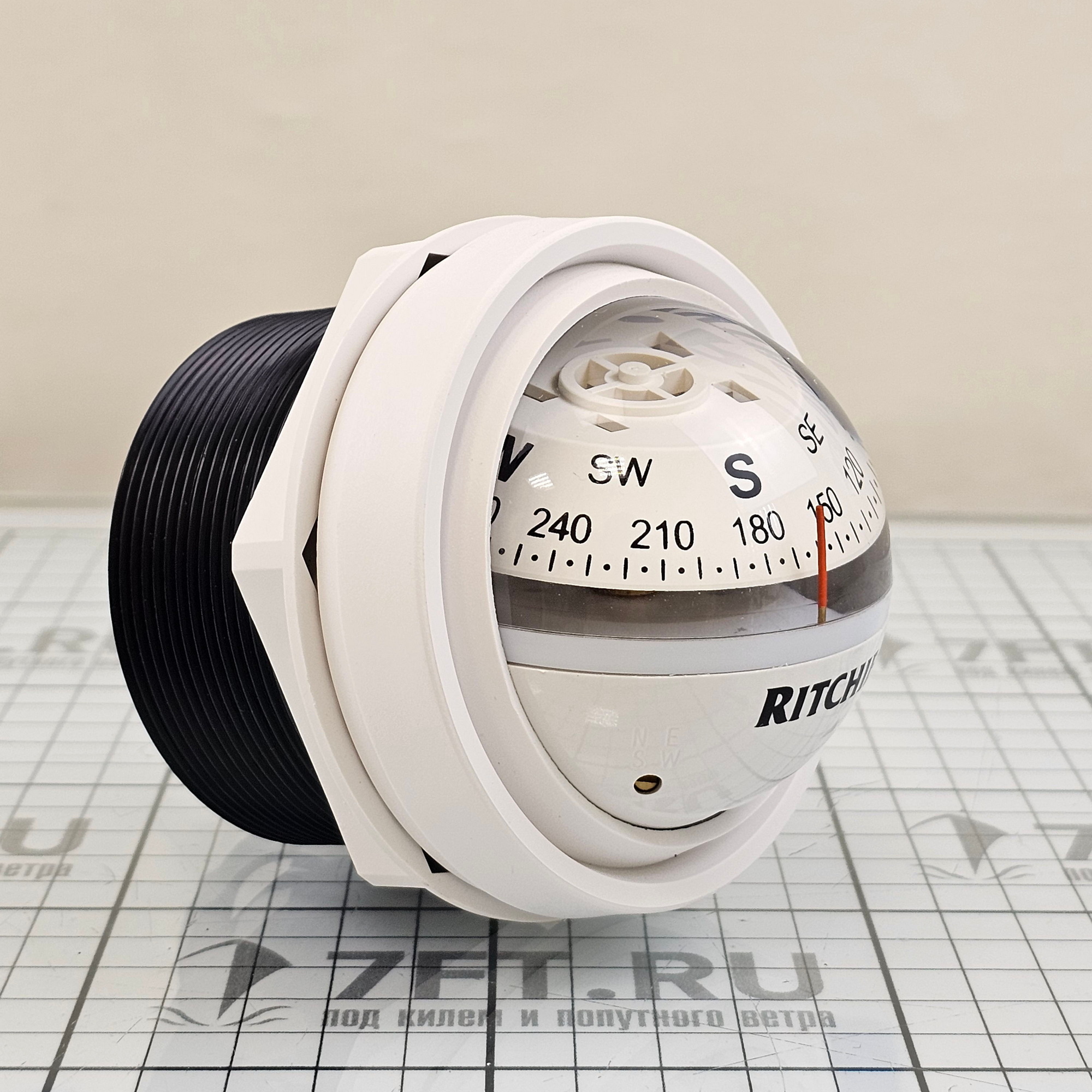 Купить Компас Ritchie Navigation Explorer V-57.2W картушка 70мм 12В 90x94мм врезной вертикальный с конической картушкой белый 7ft.ru в интернет магазине Семь Футов