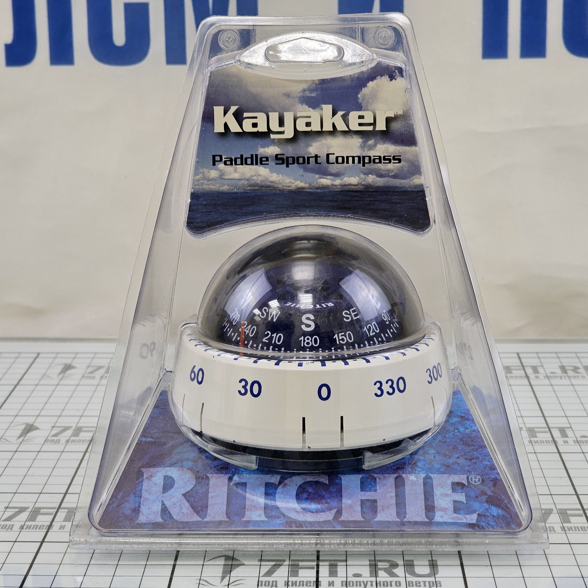 Купить Компас с конической картушкой Ritchie Navigation Kayaker XP-99W белый/синий 70 мм 7ft.ru в интернет магазине Семь Футов