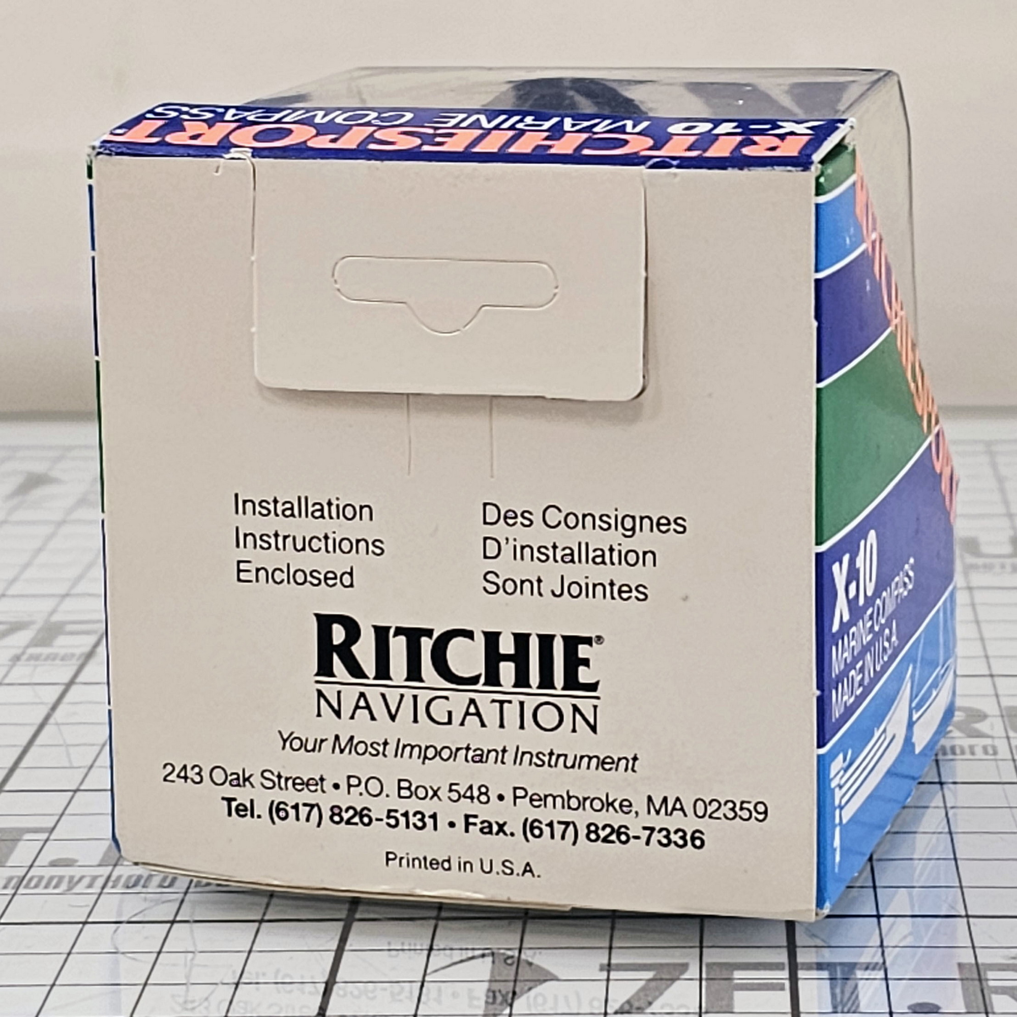 Купить Компас Ritchie Navigation Sport X-10-M картушка 51мм 12В 63x55мм с конической картушкой на кронштейне серый/синий 7ft.ru в интернет магазине Семь Футов
