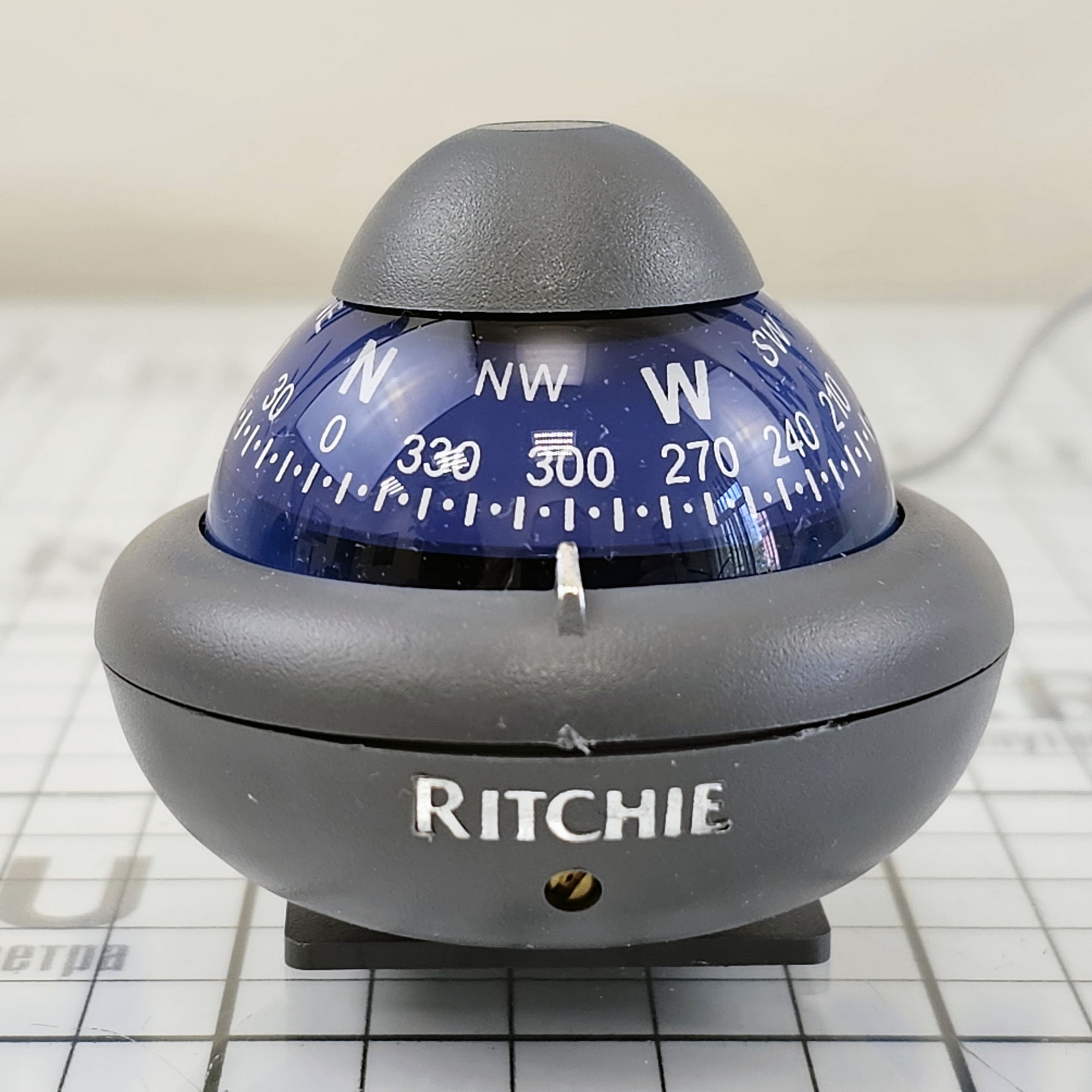 Купить Компас Ritchie Navigation Sport X-10-M картушка 51мм 12В 63x55мм с конической картушкой на кронштейне серый/синий 7ft.ru в интернет магазине Семь Футов