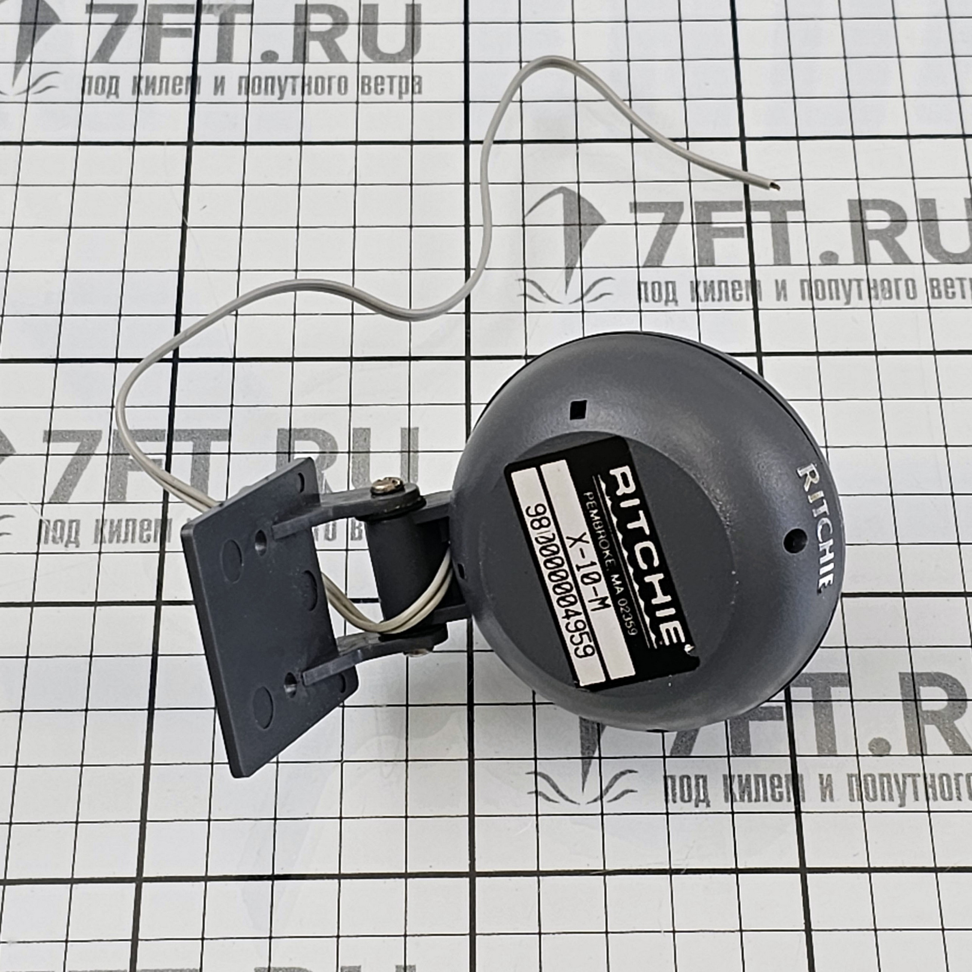 Купить Компас Ritchie Navigation Sport X-10-M картушка 51мм 12В 63x55мм с конической картушкой на кронштейне серый/синий 7ft.ru в интернет магазине Семь Футов