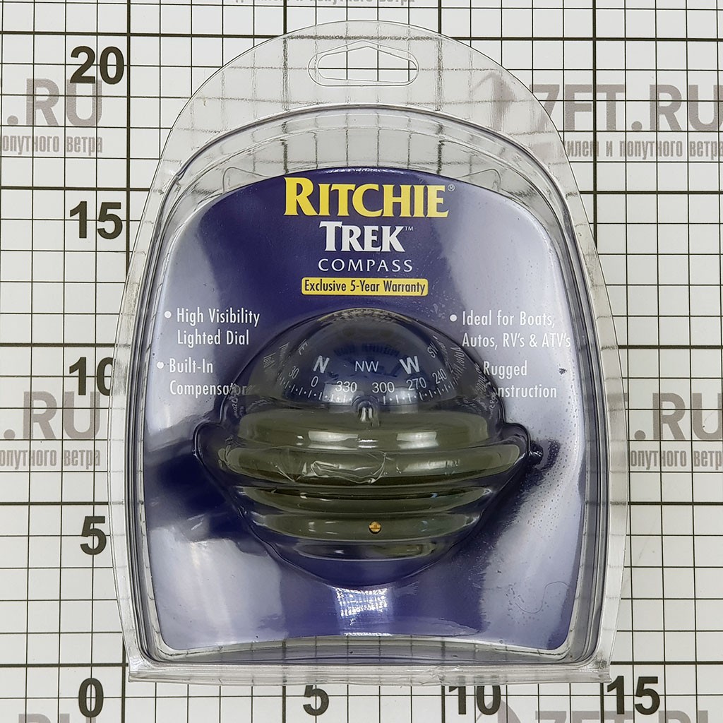 Купить Компас Ritchie Navigation Trek TR-35G картушка 57мм 12В 94x81мм врезной с конической картушкой серый/синий 7ft.ru в интернет магазине Семь Футов