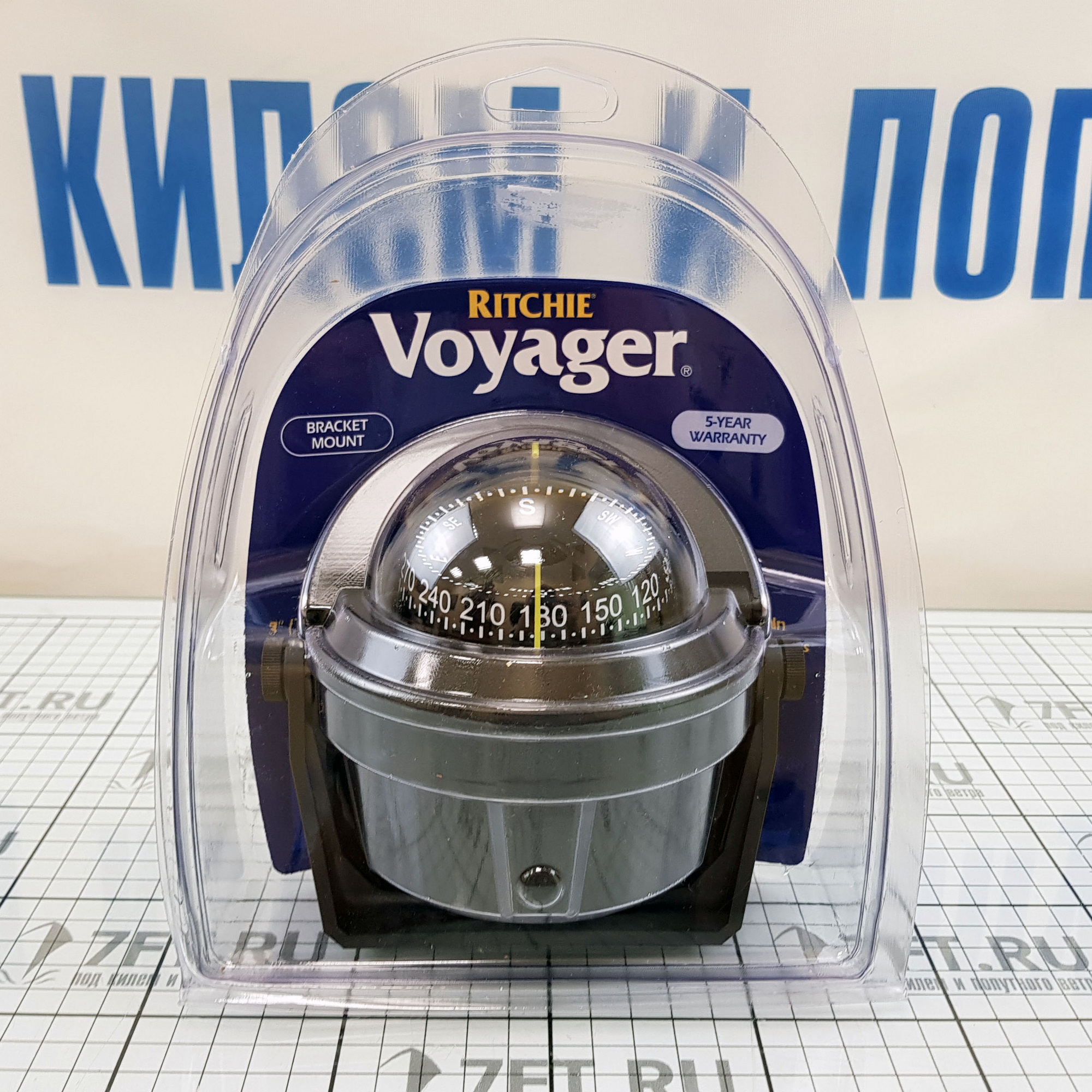 Купить Компас Ritchie Navigation Voyager B-81 картушка 76мм 12В 125x133мм с конической картушкой на кронштейне чёрный 7ft.ru в интернет магазине Семь Футов