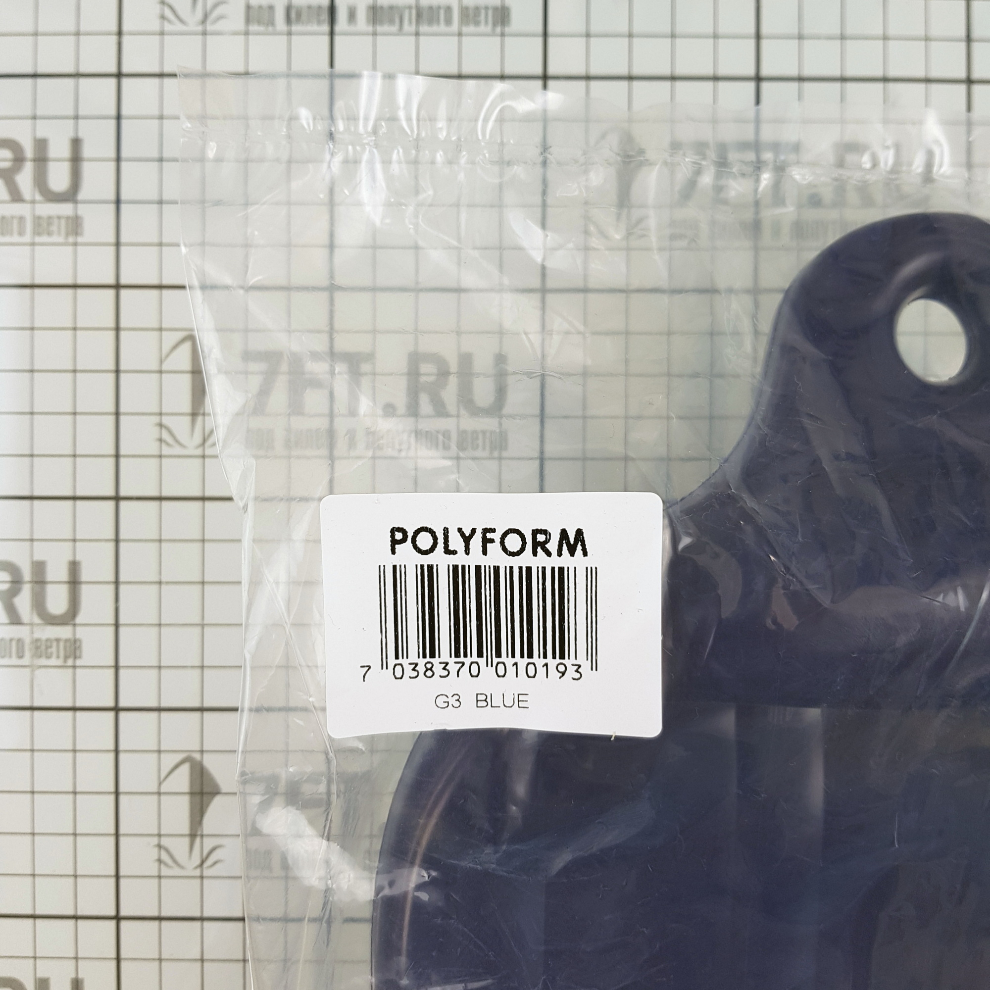 Купить Кранец ребристый из виниловой пластмассы Polyform G3 G-3/12 145 x 515 мм синий 7ft.ru в интернет магазине Семь Футов