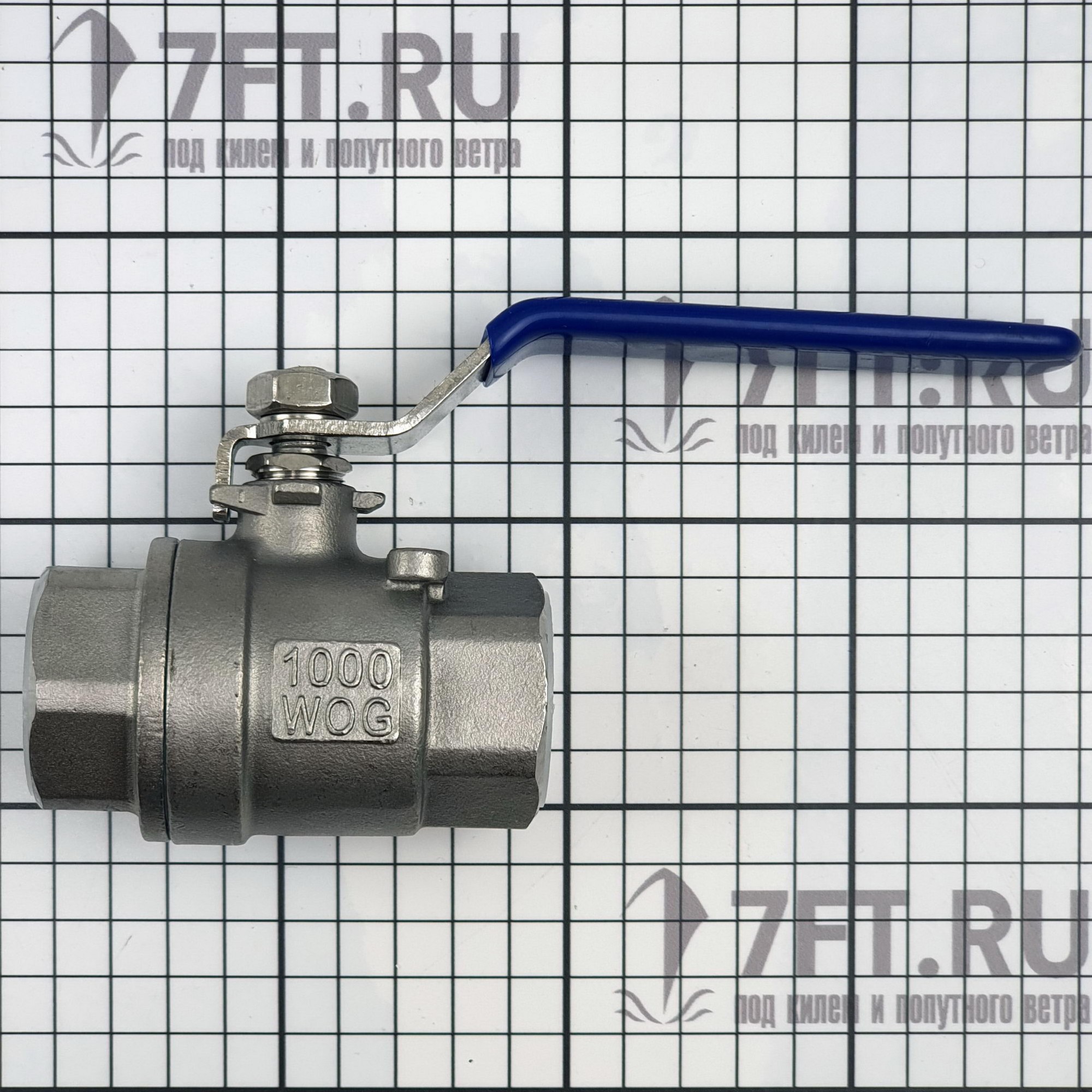 Купить Кран шаровой полнопроходной из нержавеющей стали AISI 316 1", Osculati 17.721.04 7ft.ru в интернет магазине Семь Футов