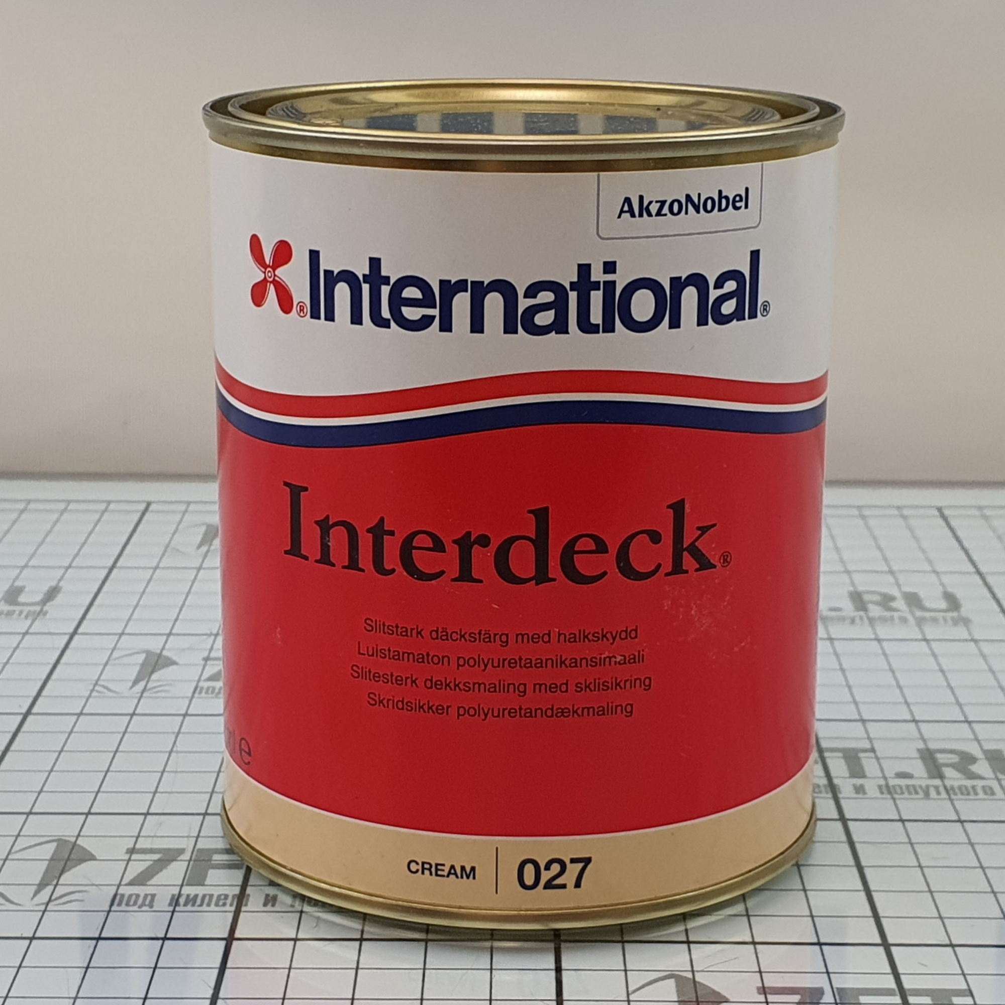 Купить Краска палубная полуглянцевая International Interdeck YJC089/750ML 750 мл кремовая 7ft.ru в интернет магазине Семь Футов