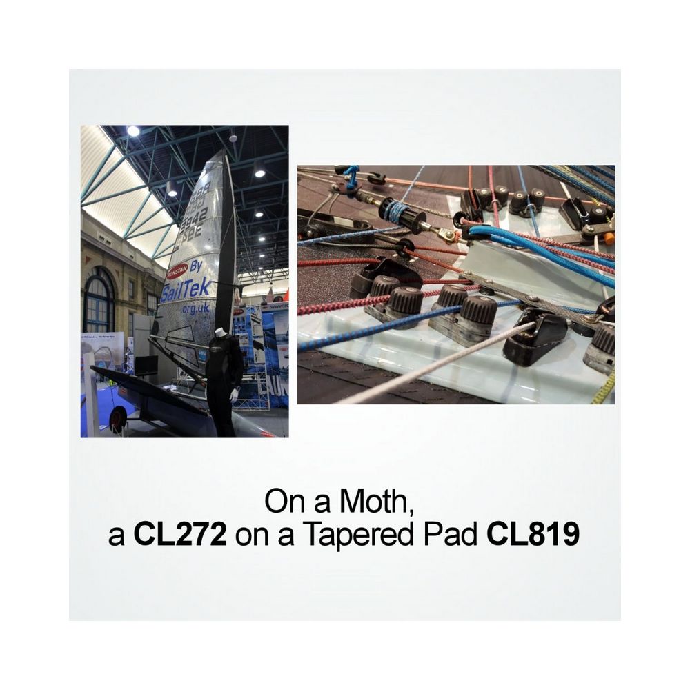 Купить Клиновидная накладка Clamcleat CL819 для стопоров полипропиленовая 7ft.ru в интернет магазине Семь Футов