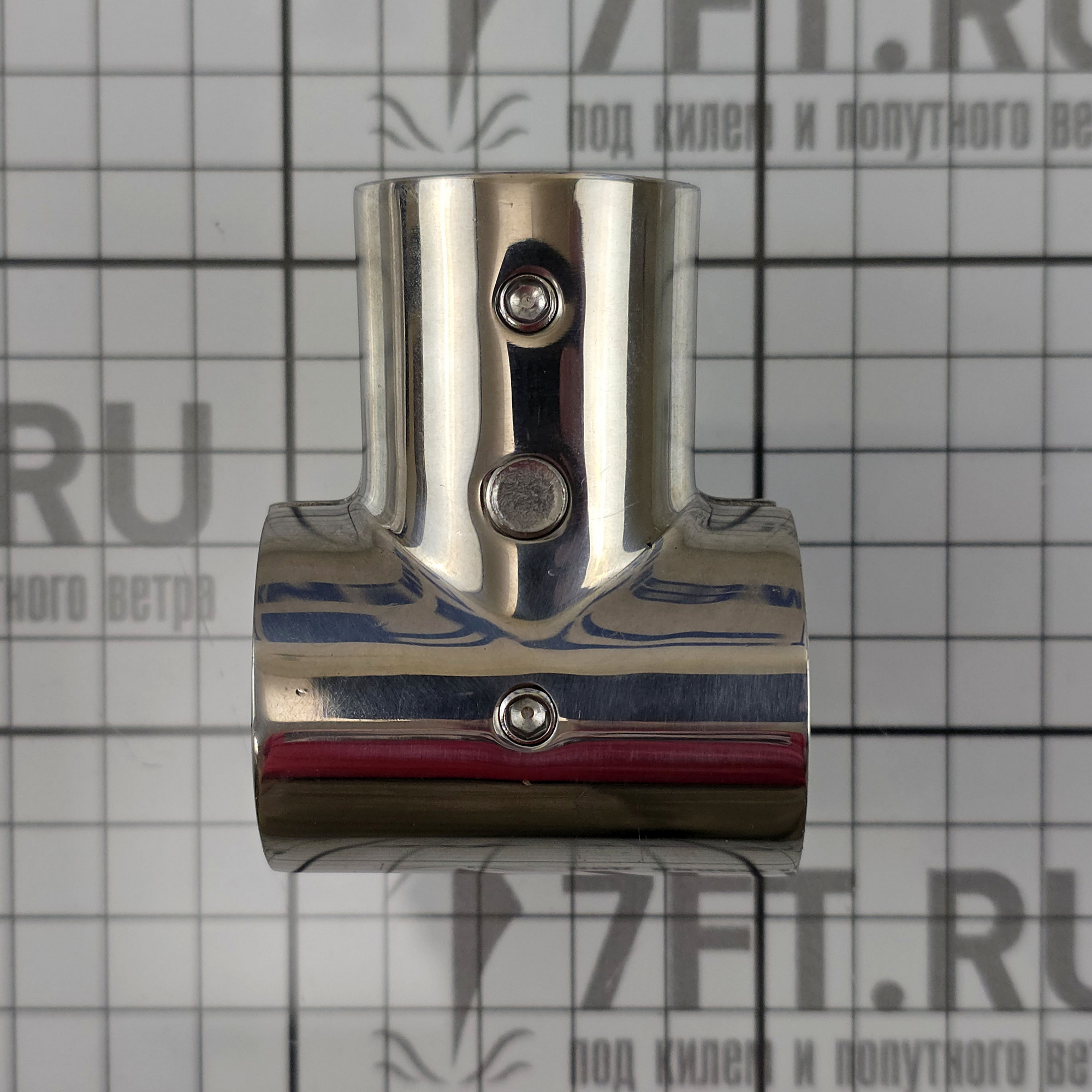 Купить Крепление Т-образное для леерных стоек 86842 Ø25мм 90° из нержавеющей стали 7ft.ru в интернет магазине Семь Футов