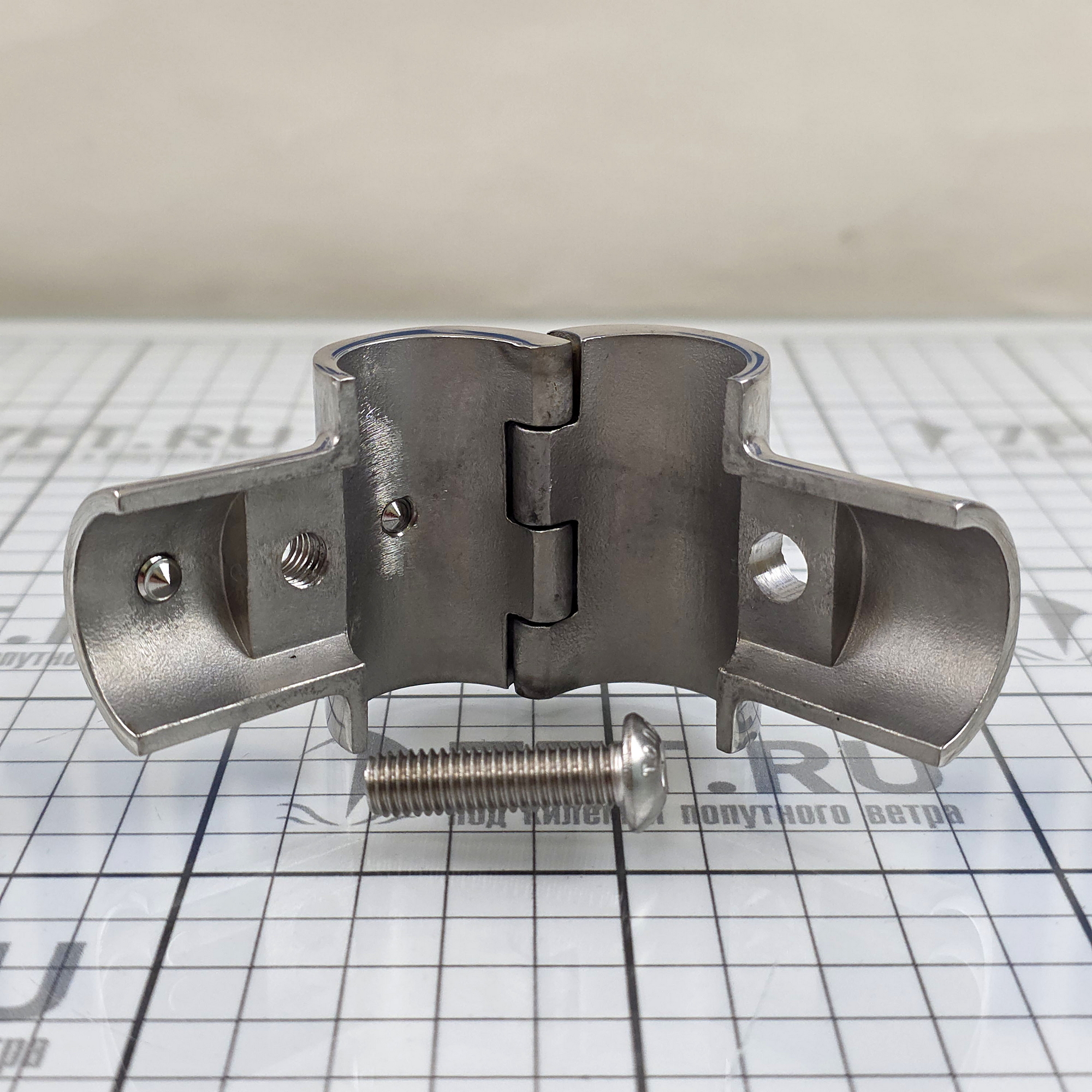 Купить Крепление Т-образное для леерных стоек 86842 Ø25мм 90° из нержавеющей стали 7ft.ru в интернет магазине Семь Футов