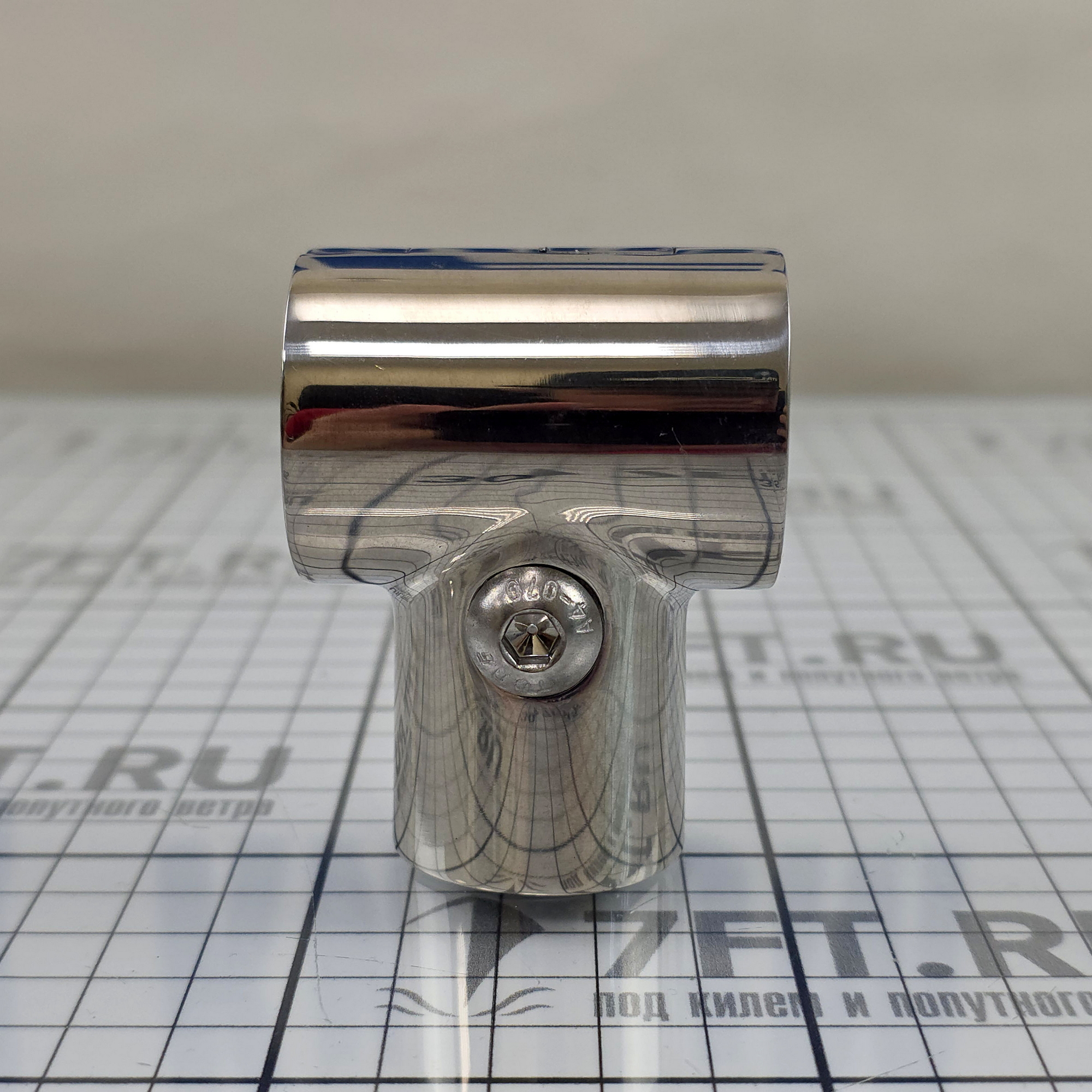 Купить Крепление Т-образное для леерных стоек 86842 Ø25мм 90° из нержавеющей стали 7ft.ru в интернет магазине Семь Футов