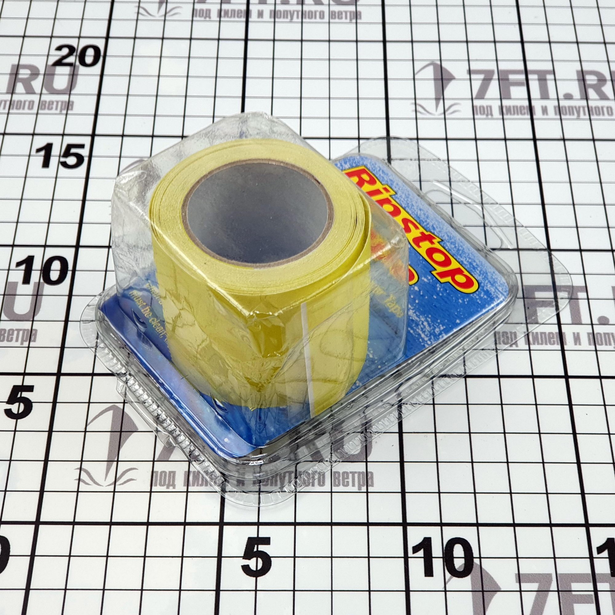 Купить Самоклеящаяся лента жёлтая 50мм 4,5м для ремонта спинакеров из нейлона 7ft.ru в интернет магазине Семь Футов
