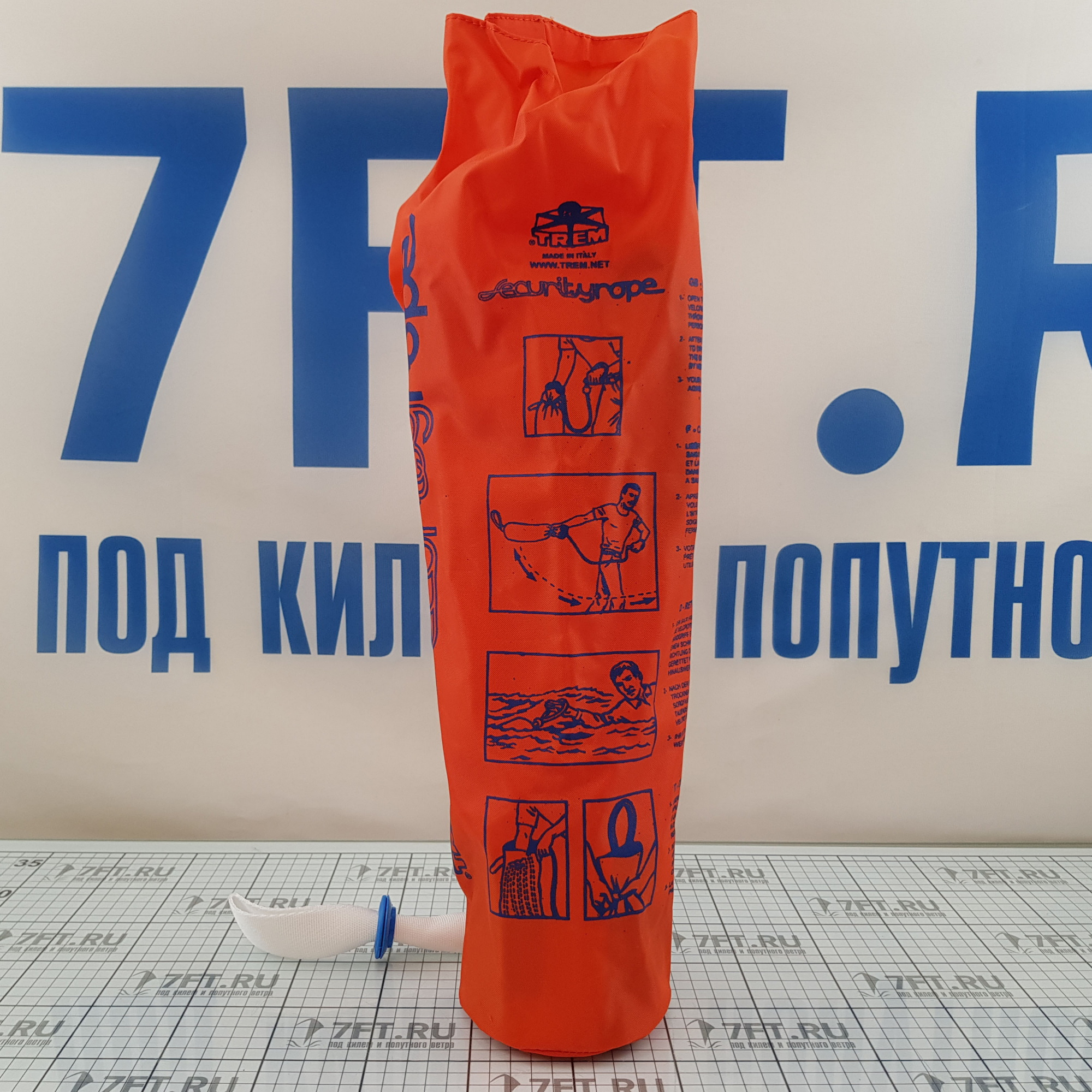 Купить Линь бросательный ультрафиолетовостойкий оранжевый TREM T0208300 Securety Rope 6 мм x 23 м 7ft.ru в интернет магазине Семь Футов