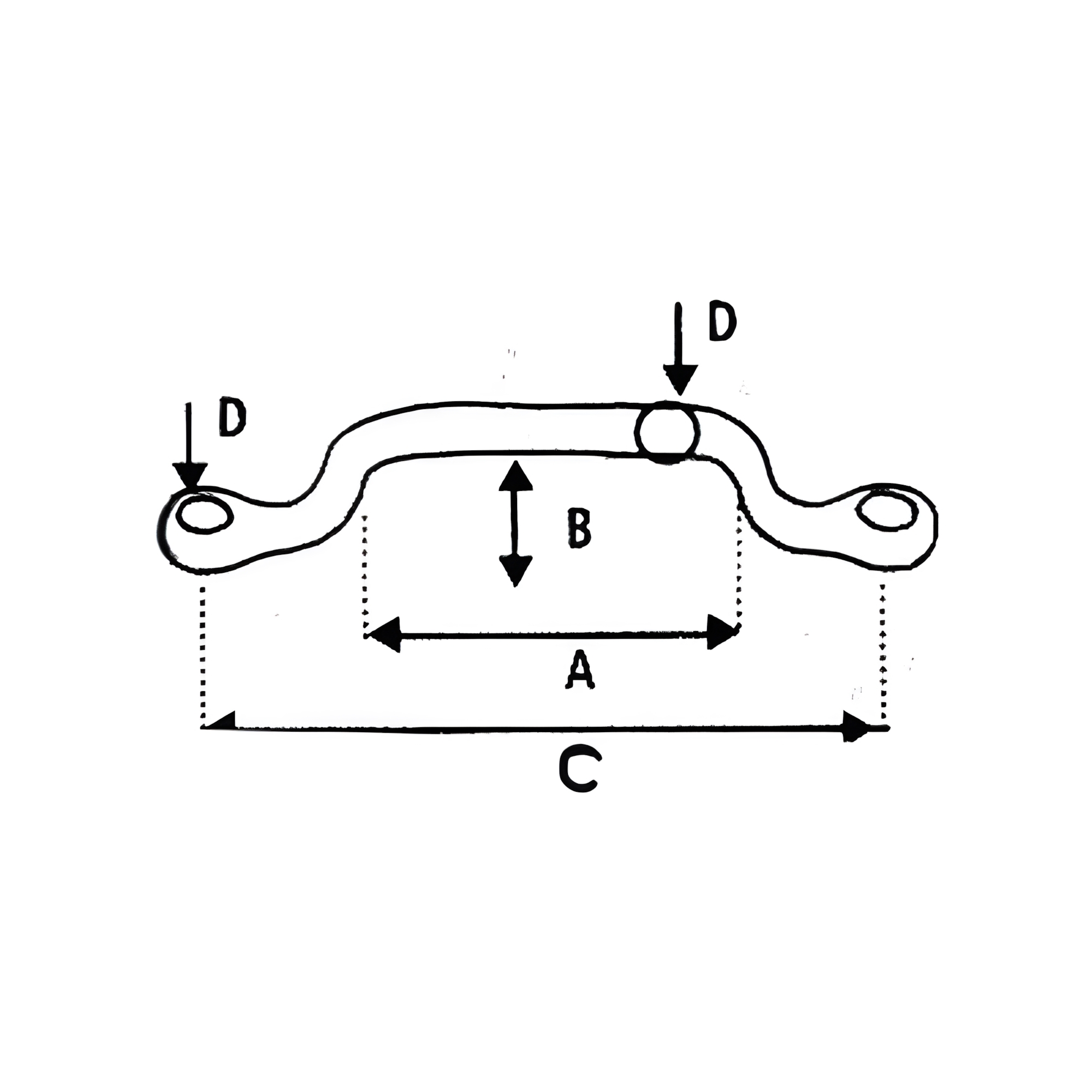 Купить Обушок из нержавеющей стали Wichard 9222 5 x 82 мм для ленты 7ft.ru в интернет магазине Семь Футов