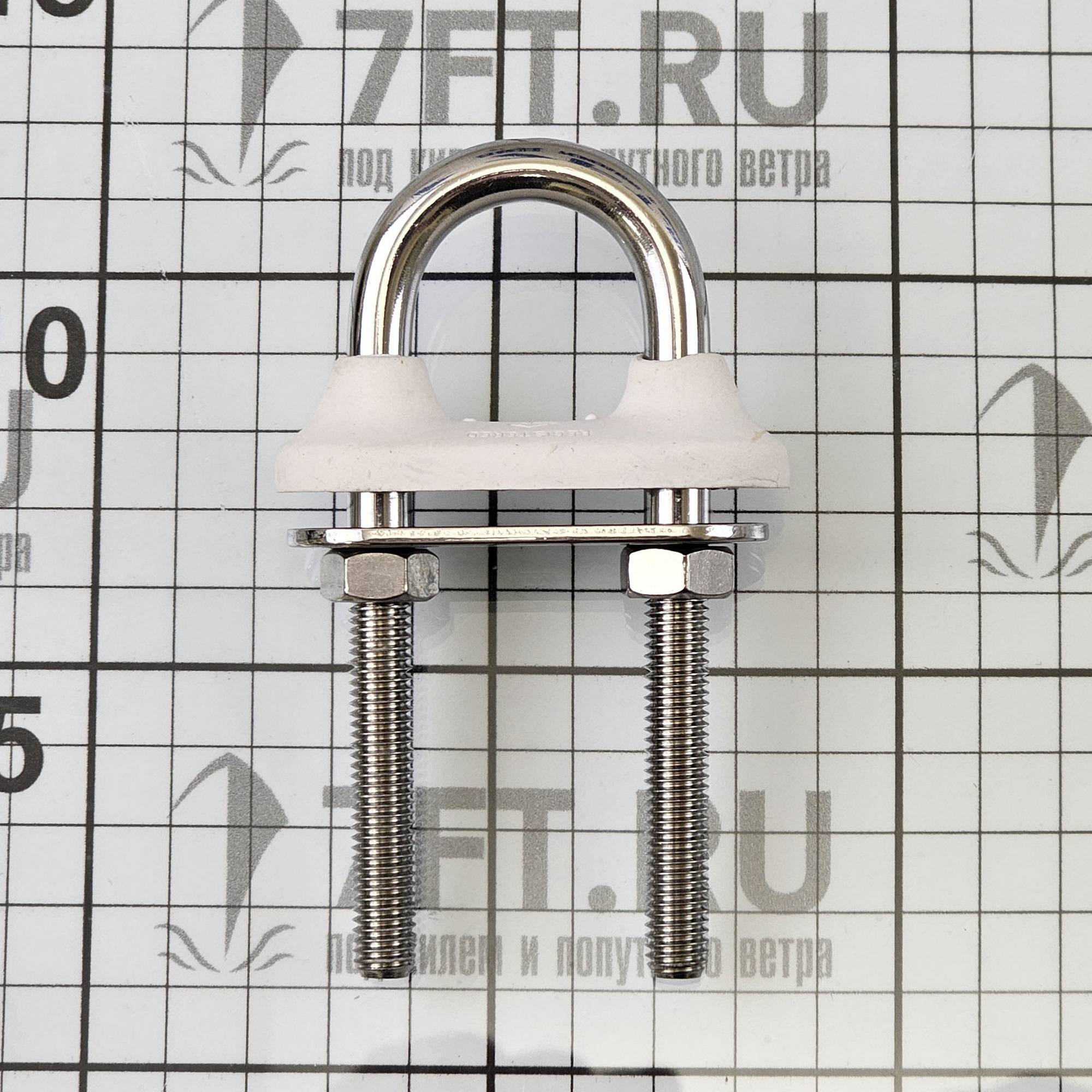 Купить Обушок U-образный Wichard 65442 Ø8x100мм 2400/4800кг из нержавеющей стали AISI316L с водонепроницаемой прокладкой 7ft.ru в интернет магазине Семь Футов