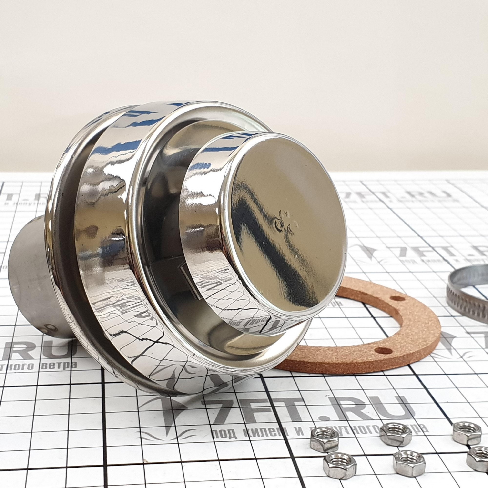 Купить Палубный выхлопной патрубок Wallas 2466 Ø28мм из нержавеющей стали с защитой от попадания воды 7ft.ru в интернет магазине Семь Футов