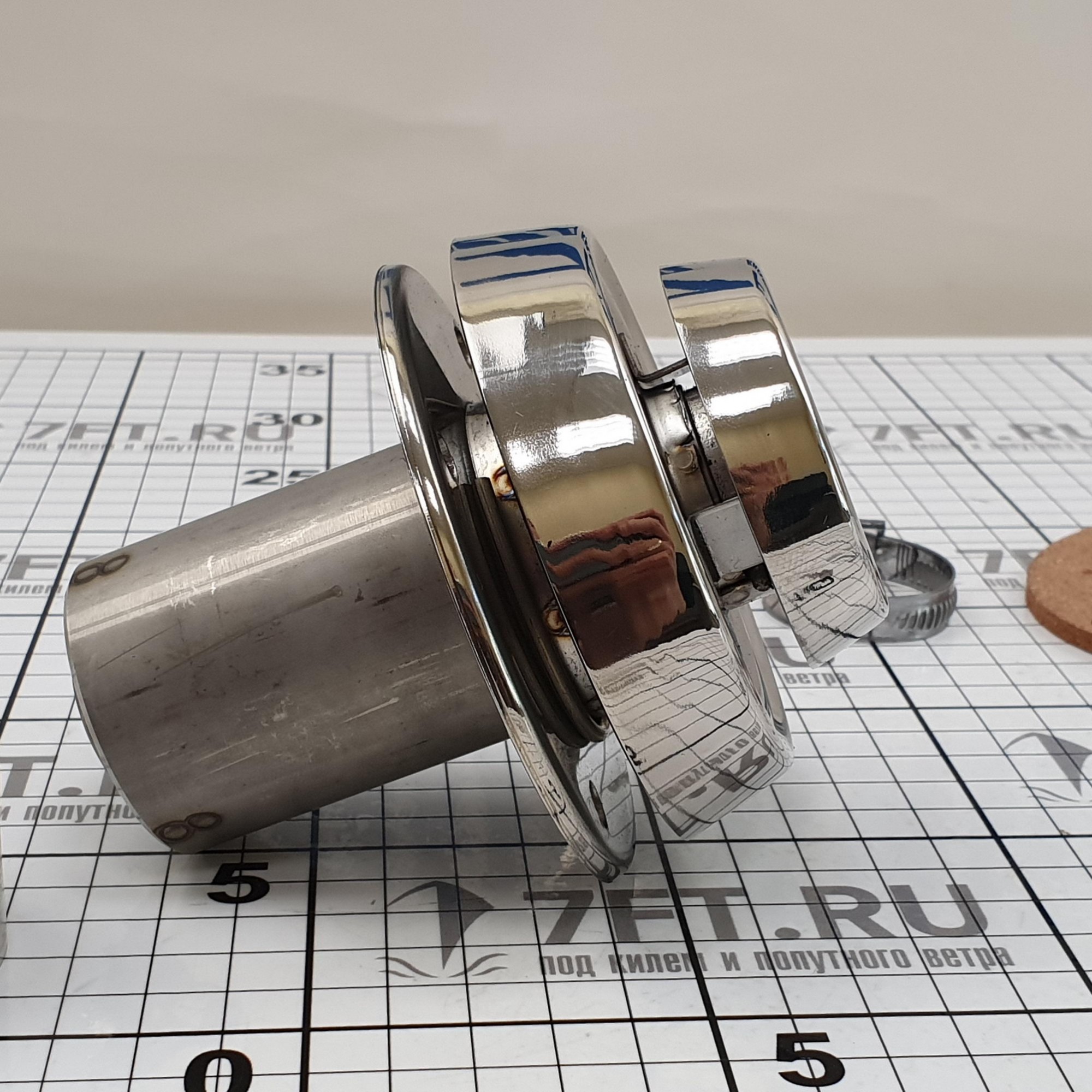 Купить Палубный выхлопной патрубок Wallas 2466 Ø28мм из нержавеющей стали с защитой от попадания воды 7ft.ru в интернет магазине Семь Футов