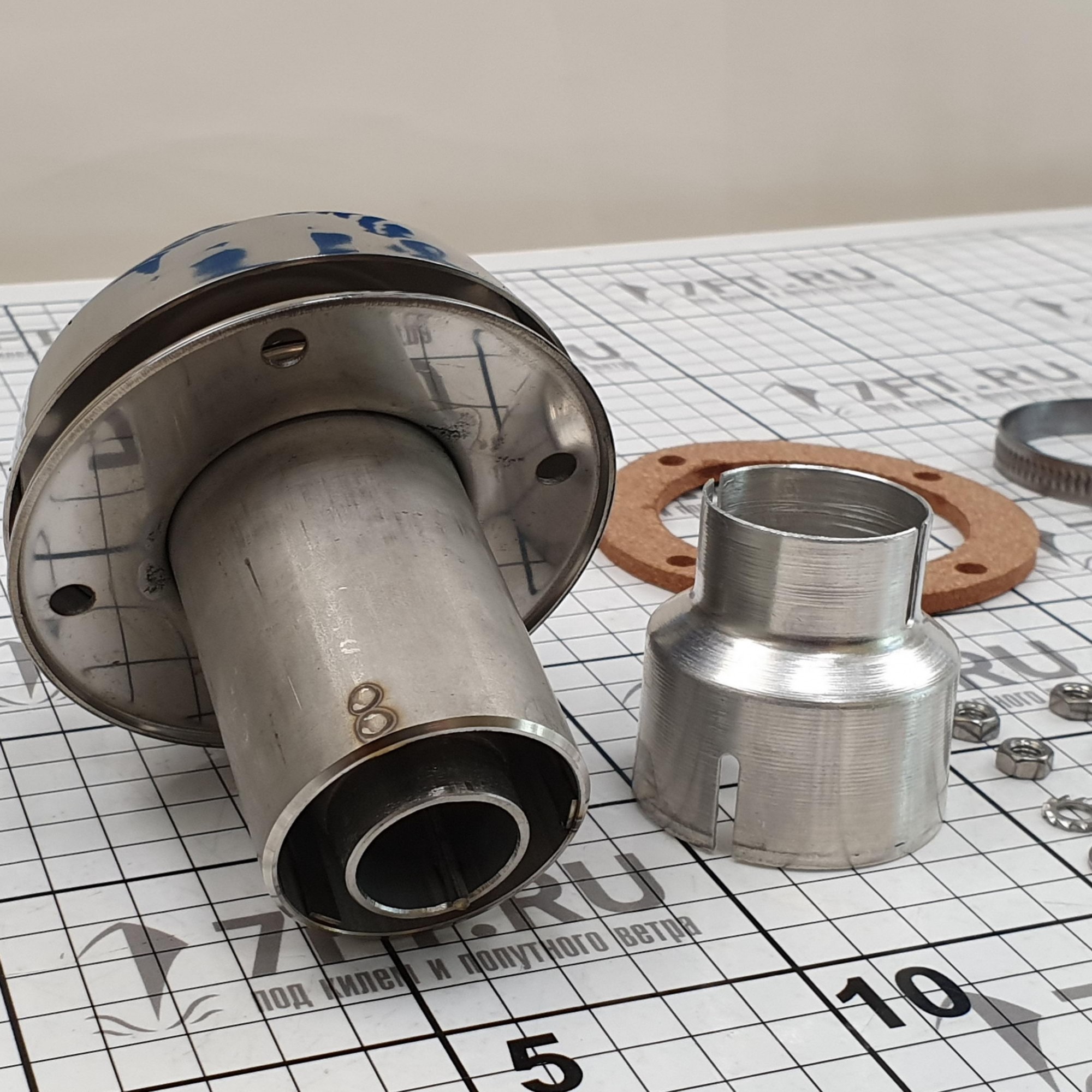 Купить Палубный выхлопной патрубок Wallas 2466 Ø28мм из нержавеющей стали с защитой от попадания воды 7ft.ru в интернет магазине Семь Футов