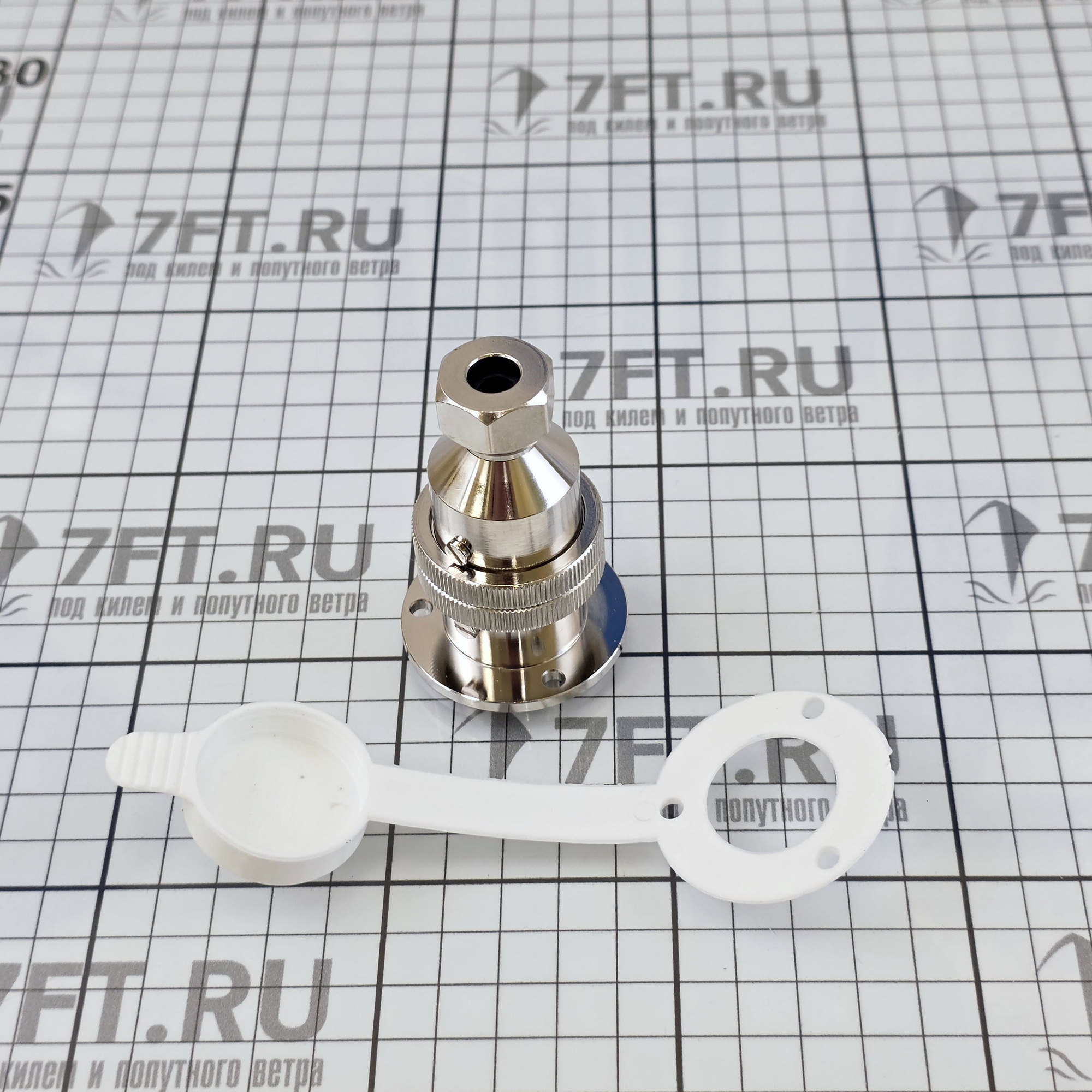 Купить Разъём палубный водостойкий четырёхштырьковый 30274 5 А 44 мм 7ft.ru в интернет магазине Семь Футов