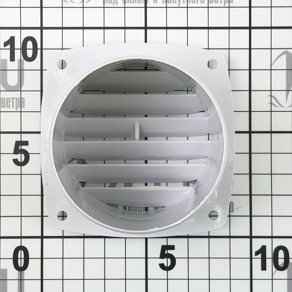 Купить Решетка вентиляционная с коротким фланцем 47325W 92 x 92 мм белая 7ft.ru в интернет магазине Семь Футов