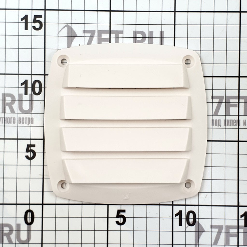 Купить Решётка вентиляционная без фланца Roca 480814 125x125мм из белой матовой пластмассы 7ft.ru в интернет магазине Семь Футов